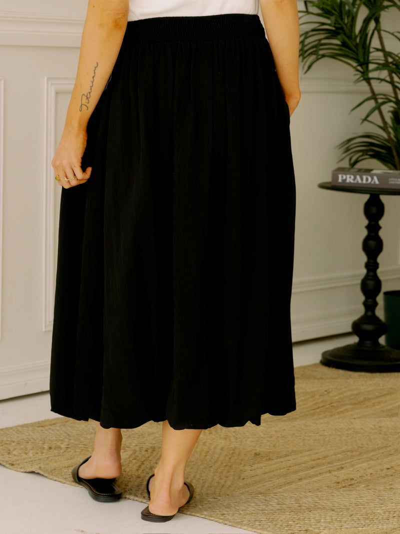 Lucy Paris Bubble Midi Skirt