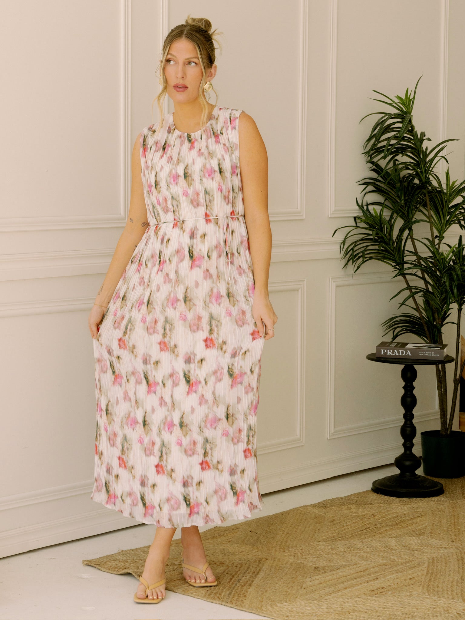 Lucy Paris Augusta Floral Midi Dress