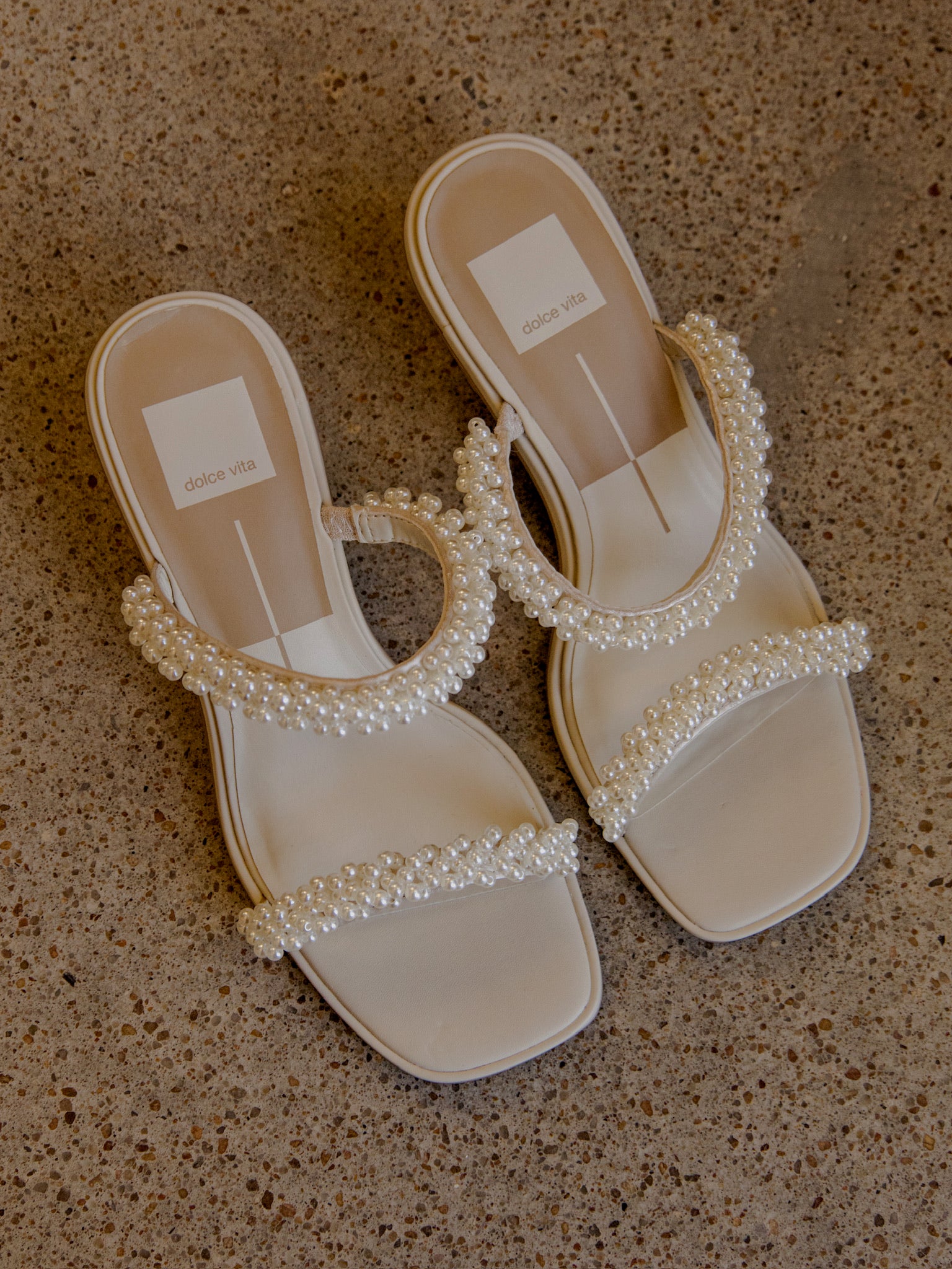 Dolce Vita River Pearl Heels - Vanilla Pearls