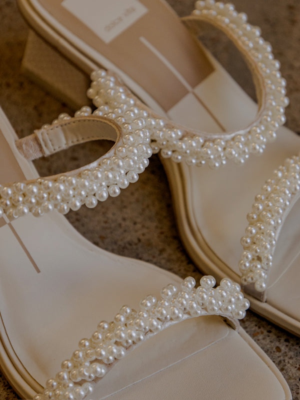 Dolce Vita River Pearl Heels - Vanilla Pearls