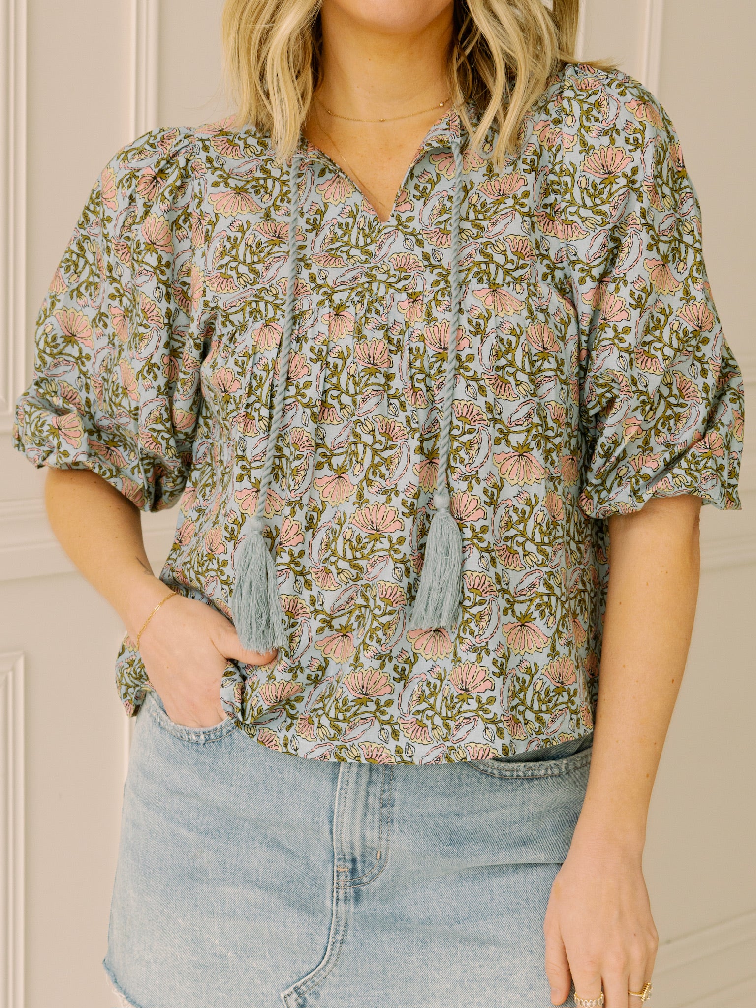 dRA Ophelia Top in Floral Block