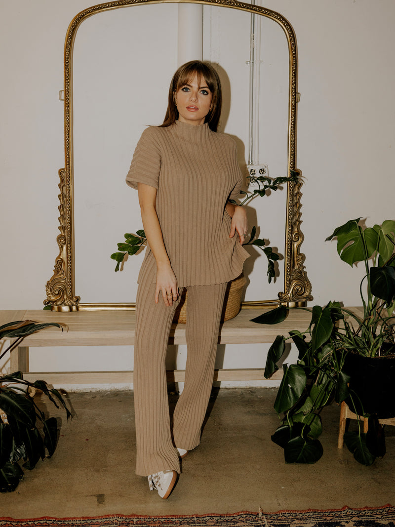 Cyndi Sweater Pants- Mocha