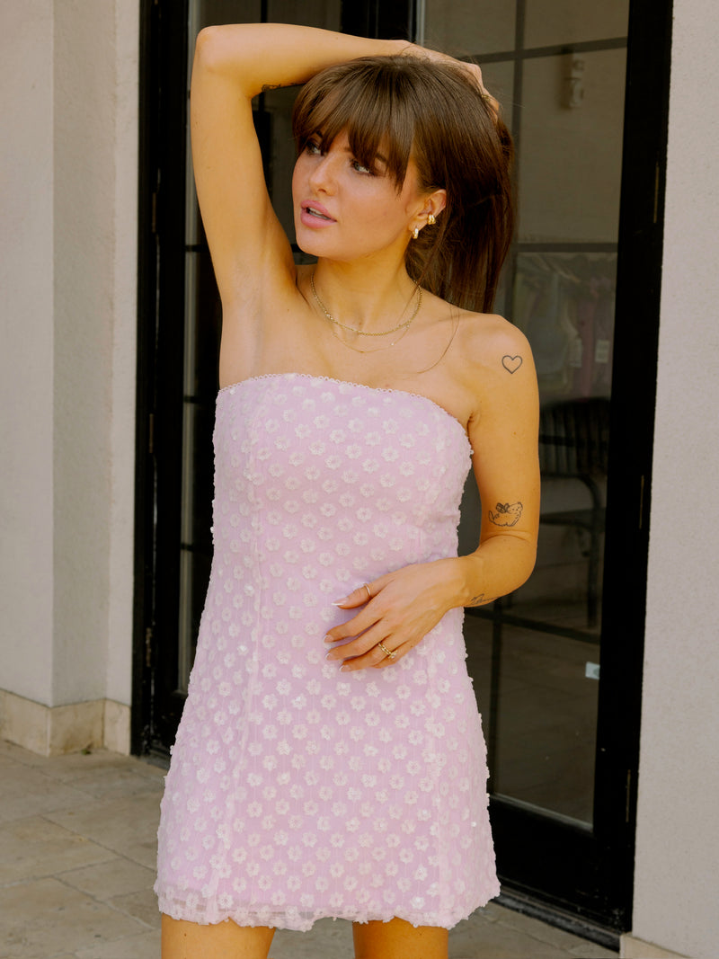 Cotton Candy Mini Dress - Pink