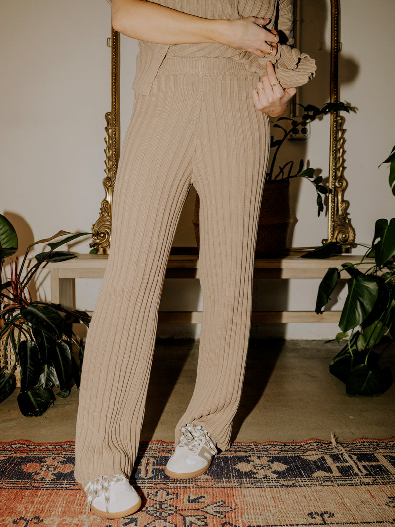 Cyndi Sweater Pants- Mocha