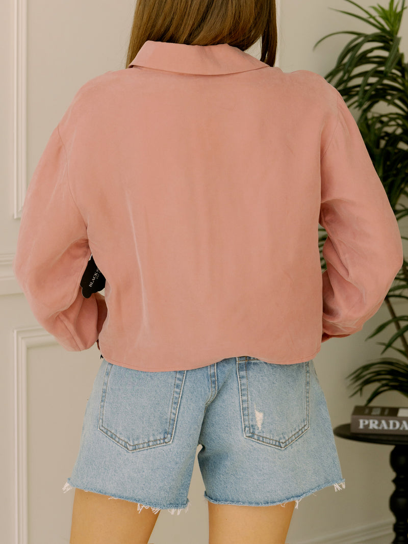 Lucy Paris Baker Cargo Top - Dusty Rose