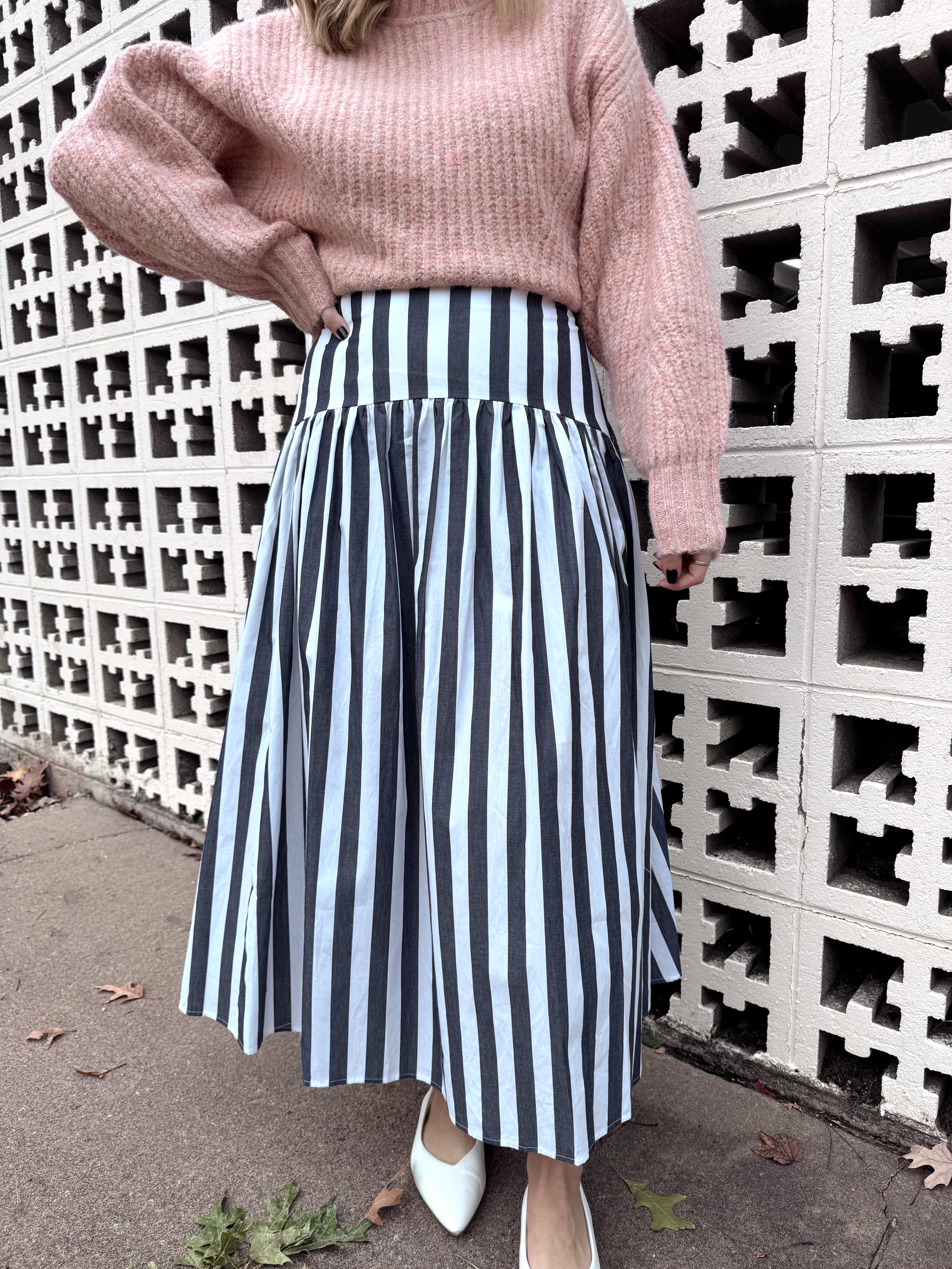 Set Your Sails Midi Skirt