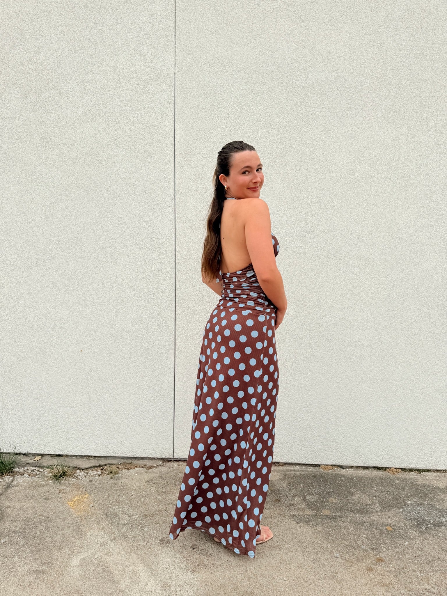 Leona Mesh Maxi Dress