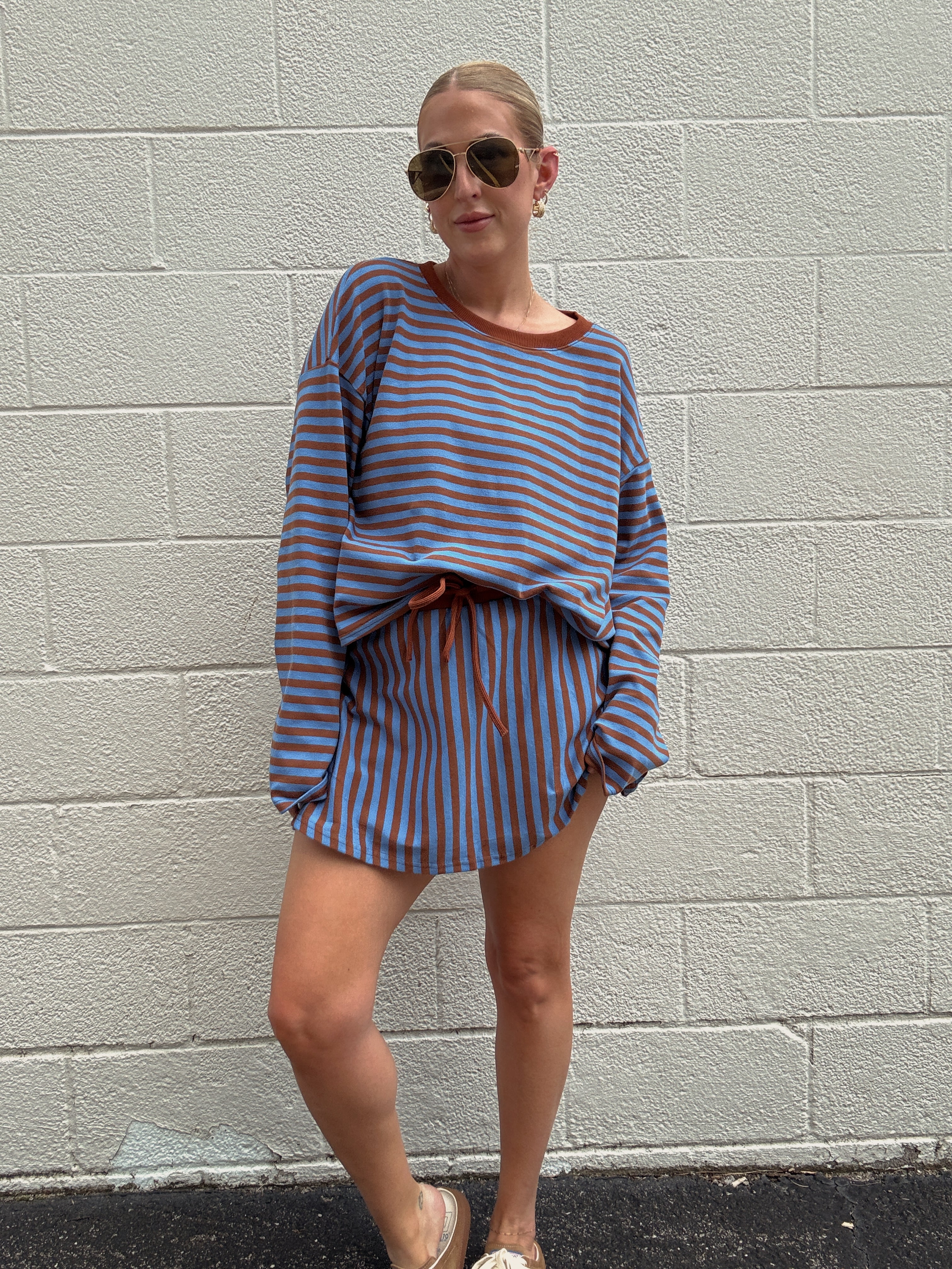 Riley Stripe Skort