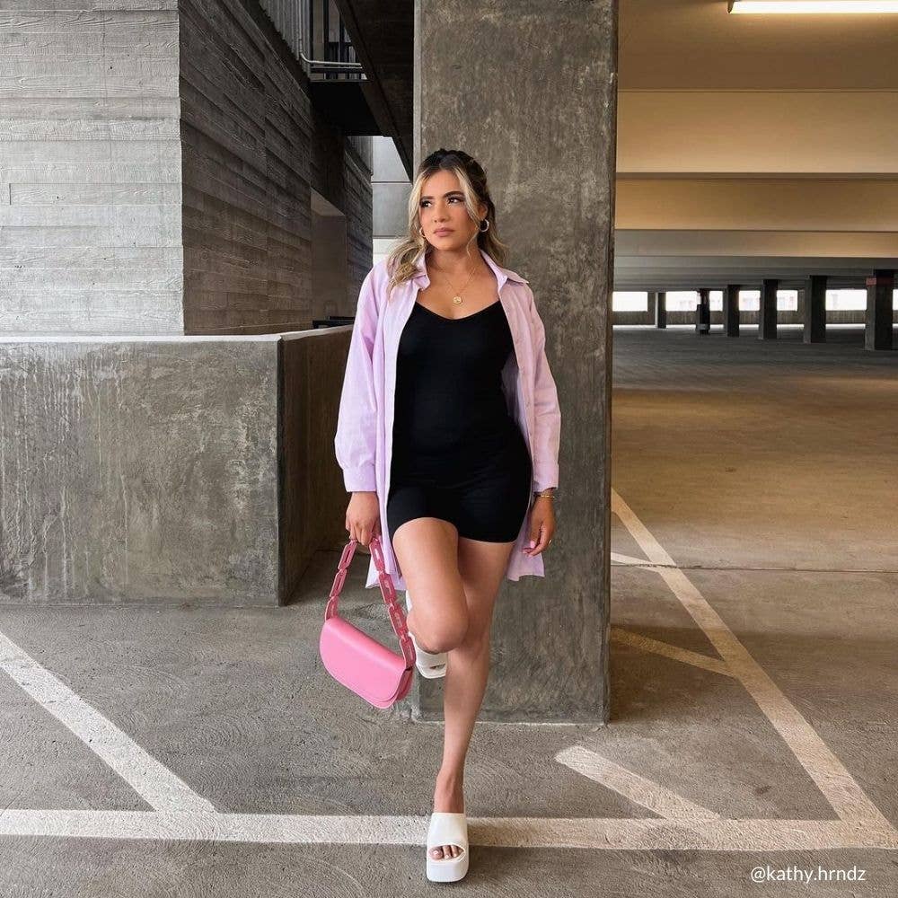 Inez Pink Recycled Vegan Shoulder Bag