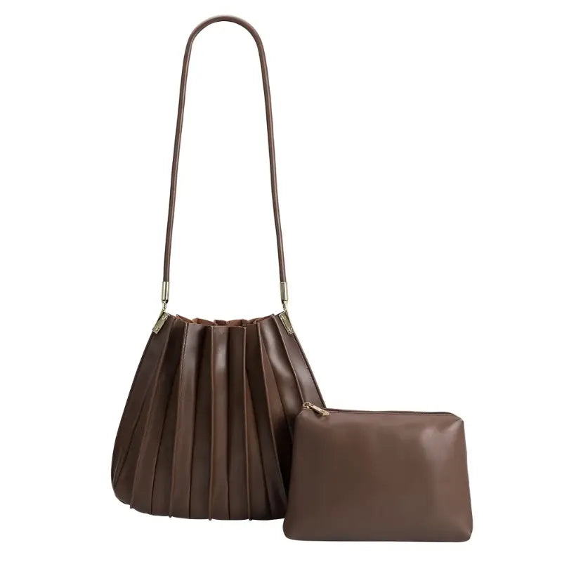 Melie Bianco Carrie Medium Shoulder Bag - Chocolate