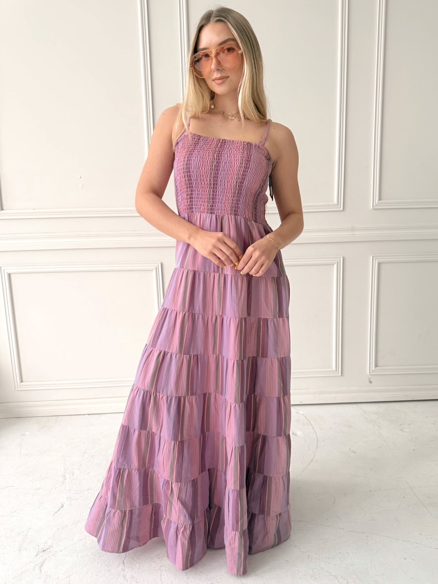 Frnch Lilaea Dress in Lilas