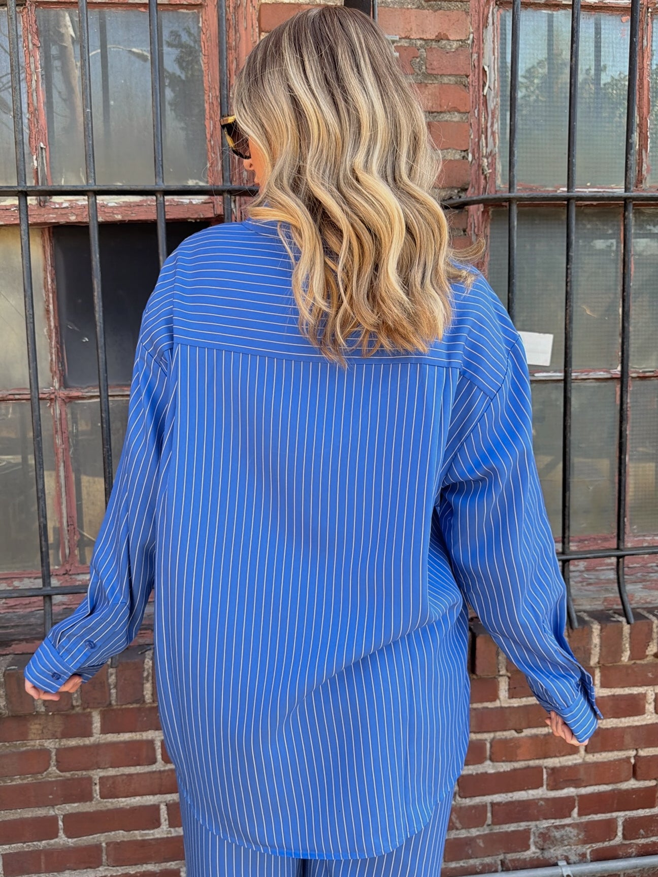 Jiji Owen Shirt in Bleu Electrique