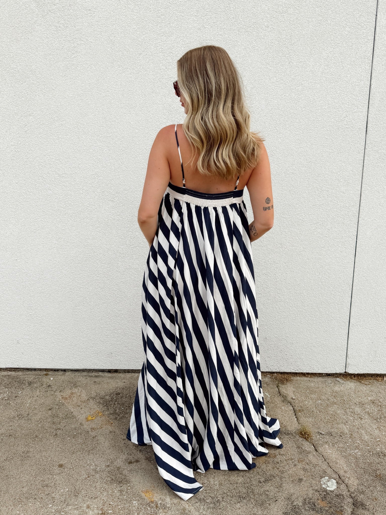 Main Street Stripe Maxi Dress