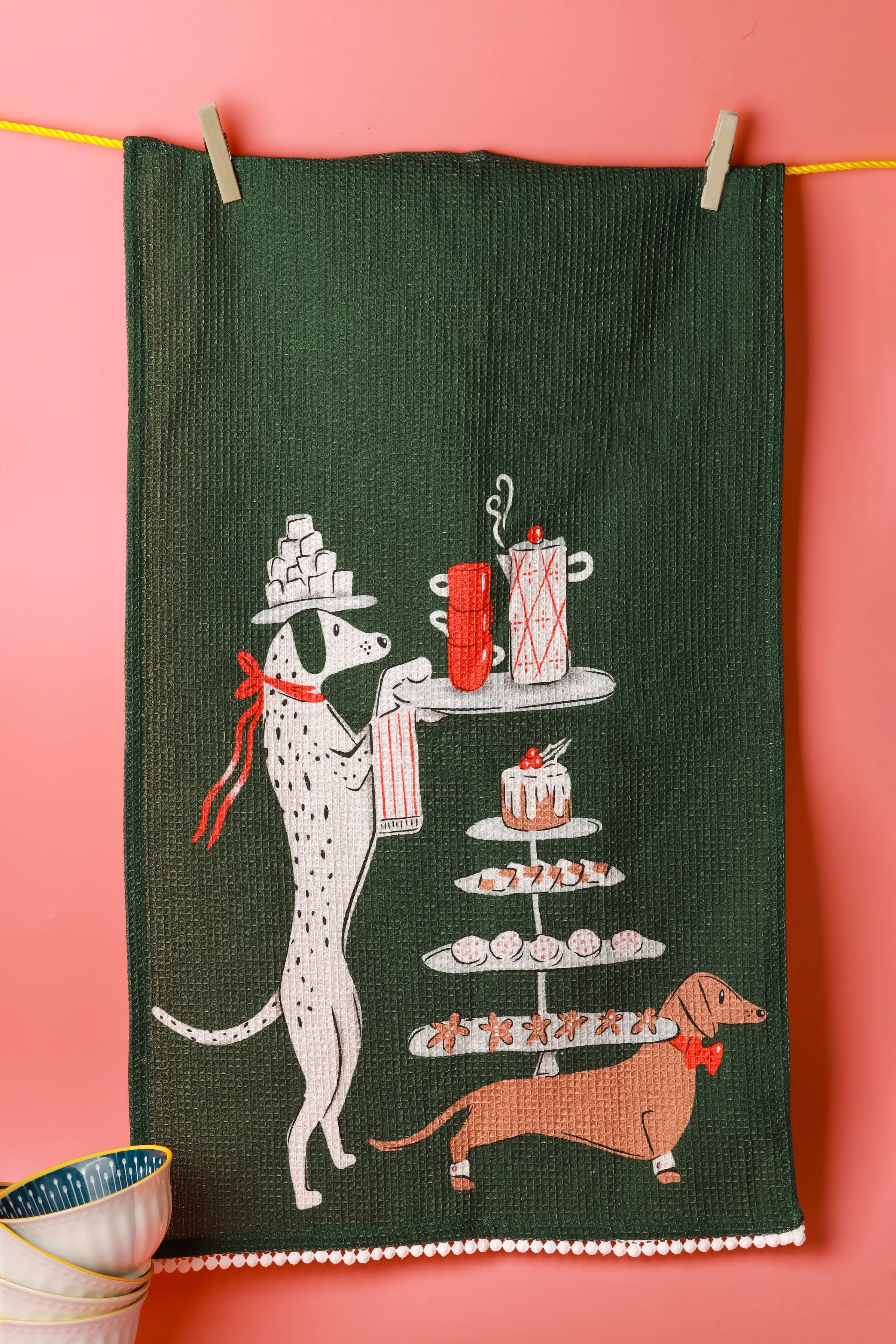 "Cocktail Hour" Dapper Dog Towel Set