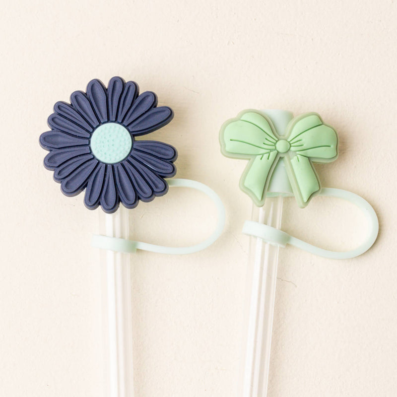 Straw Topper Set - Cool Mint