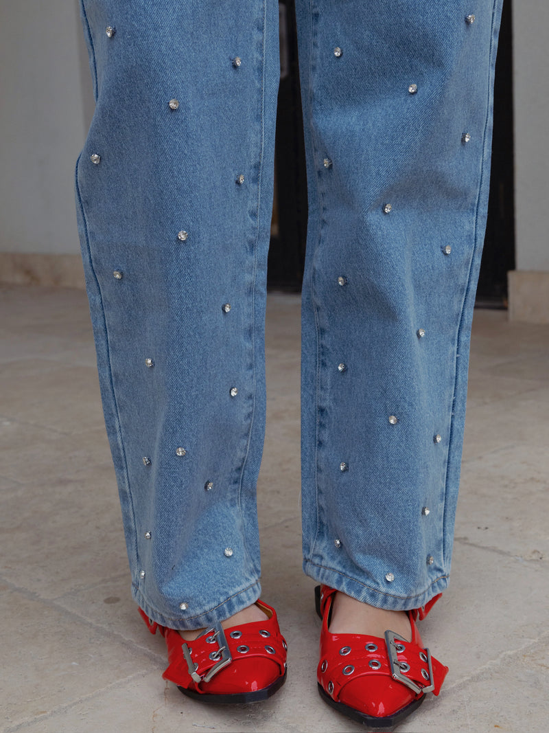 Endless Rose Studded Denim