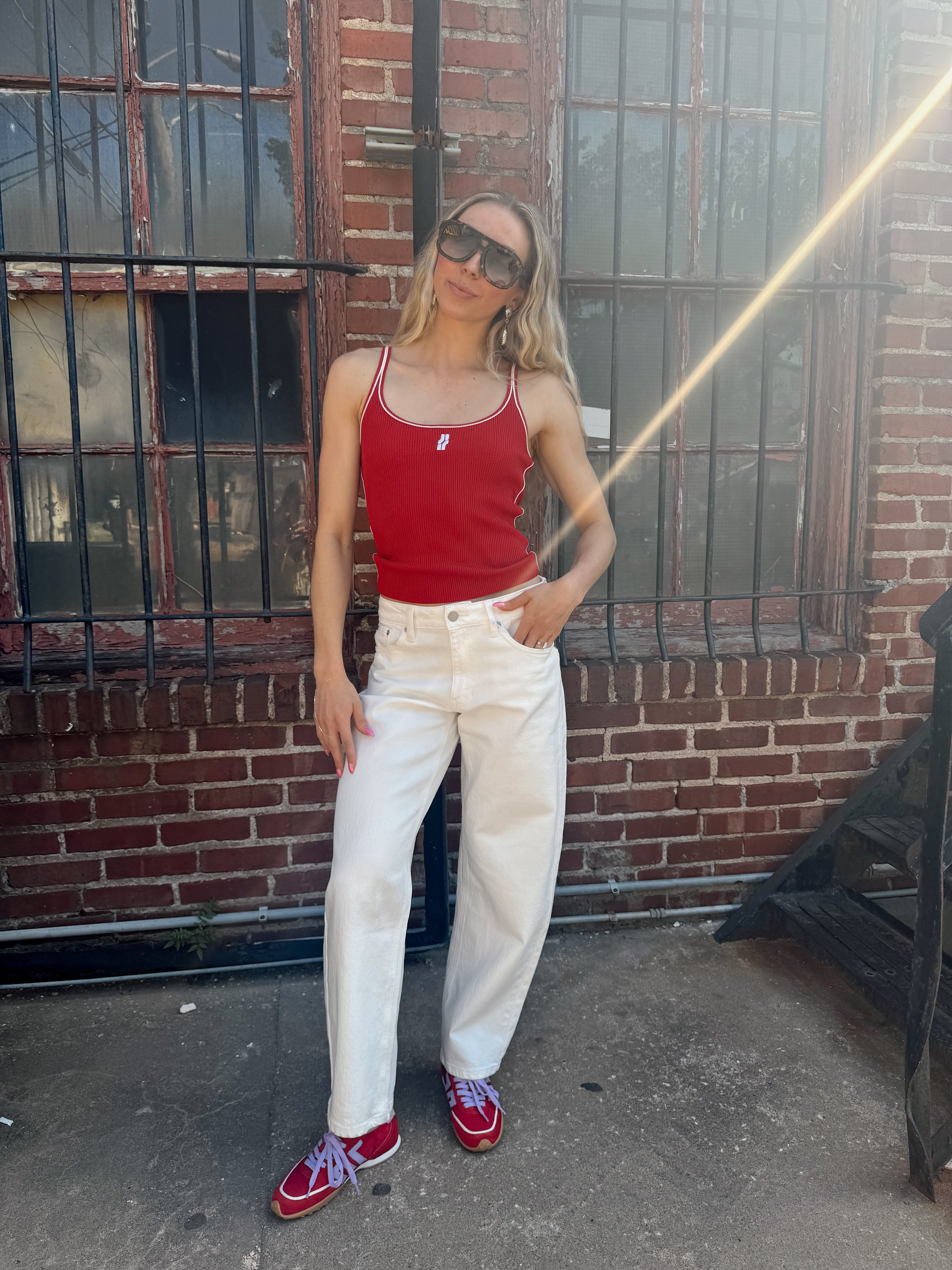 Jiji Franck Tank in Rouge
