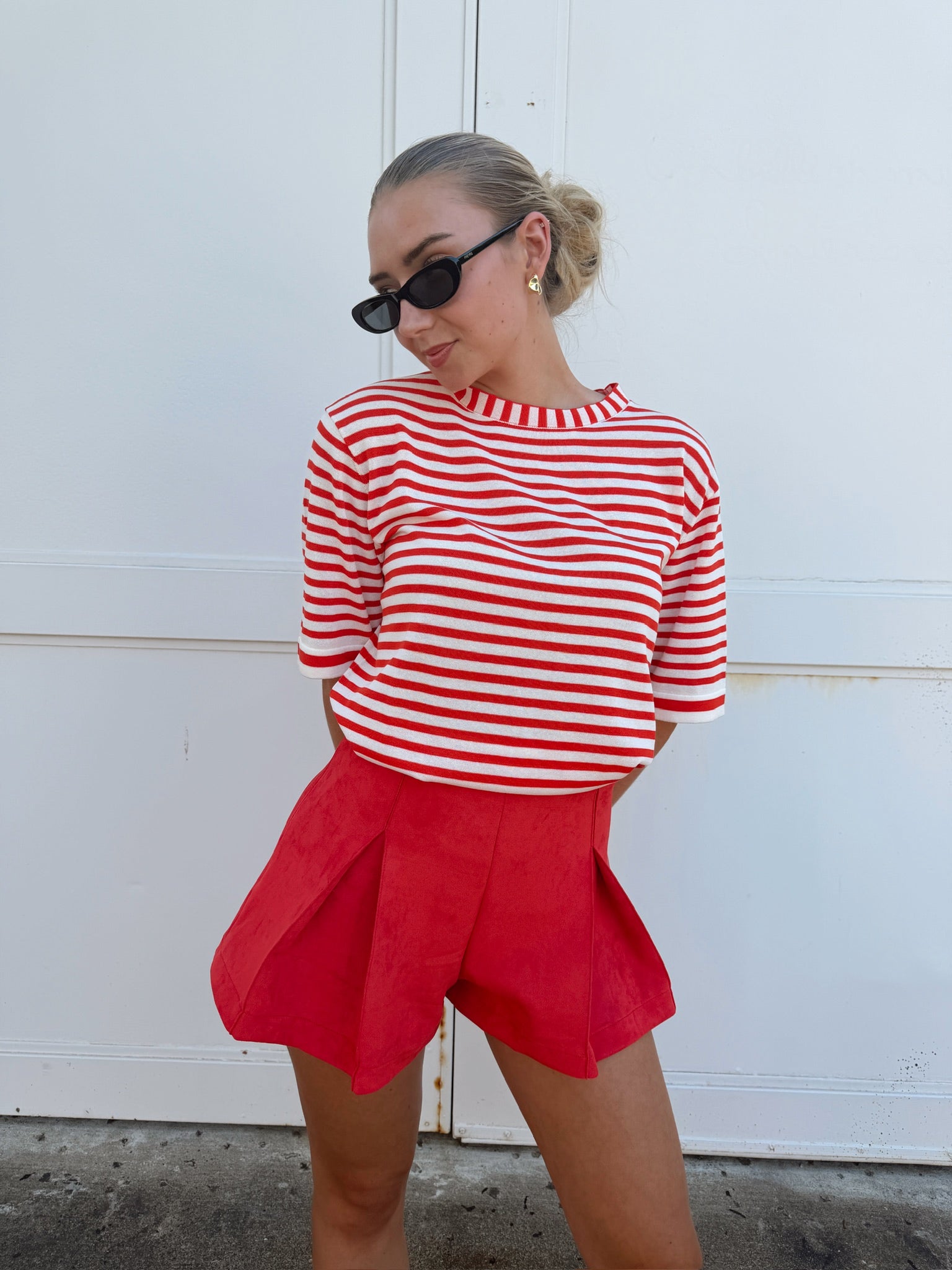Jiji Wilfried Top in Rouge