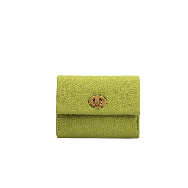 Rita Pistachio Vegan Leather Card Case Wallet