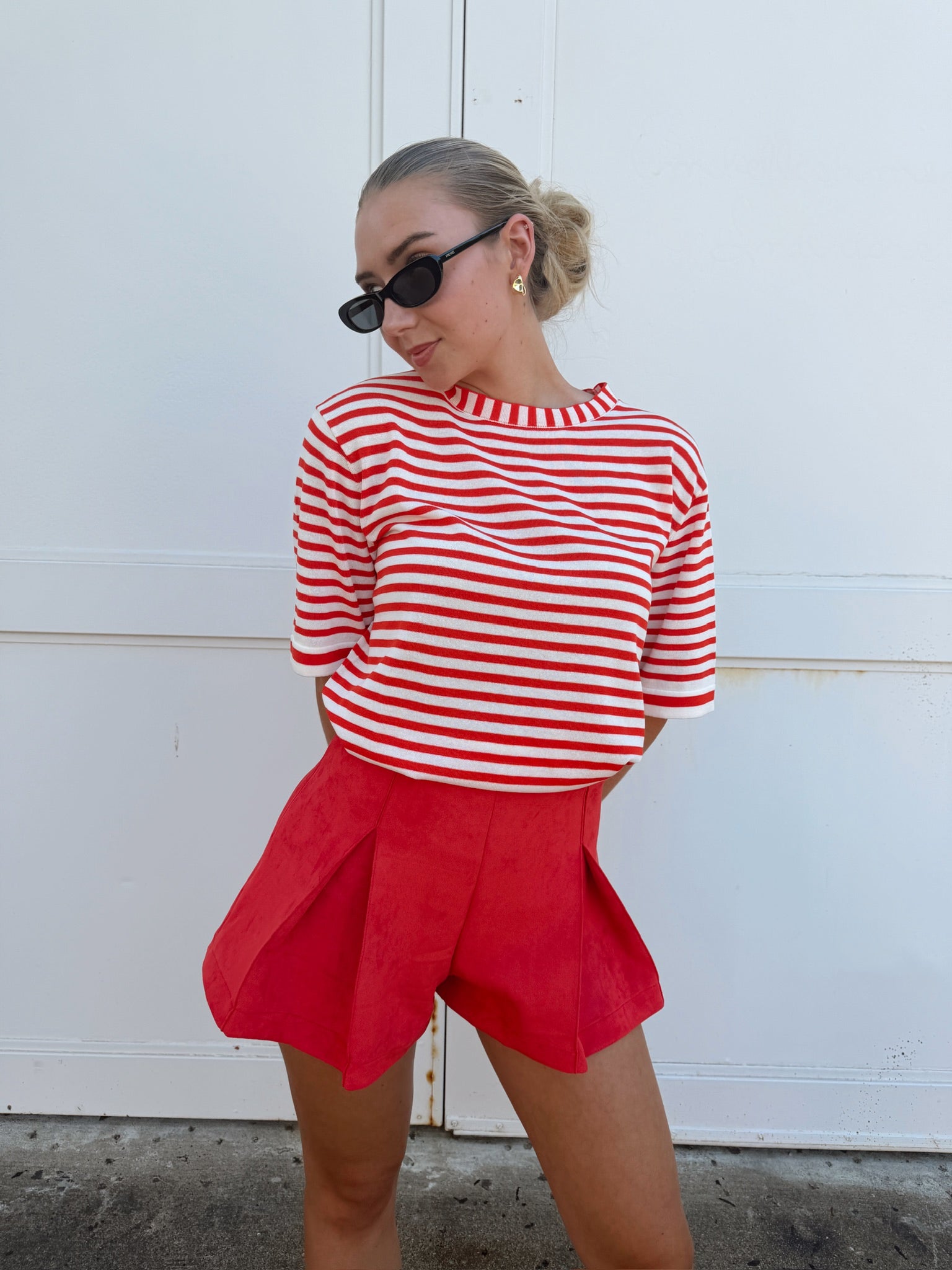 Jiji Wilfried Top in Rouge