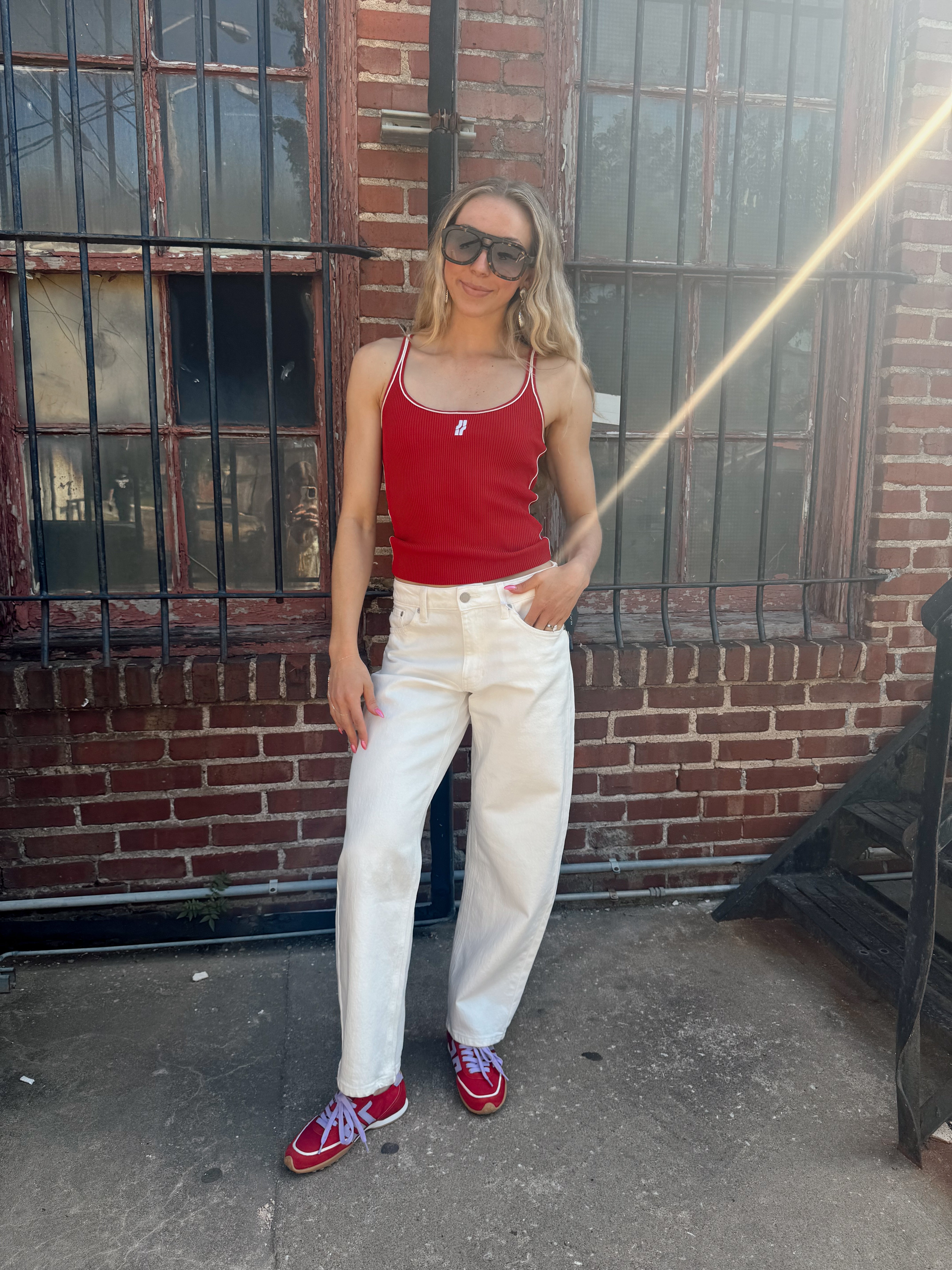 Jiji Franck Tank in Rouge