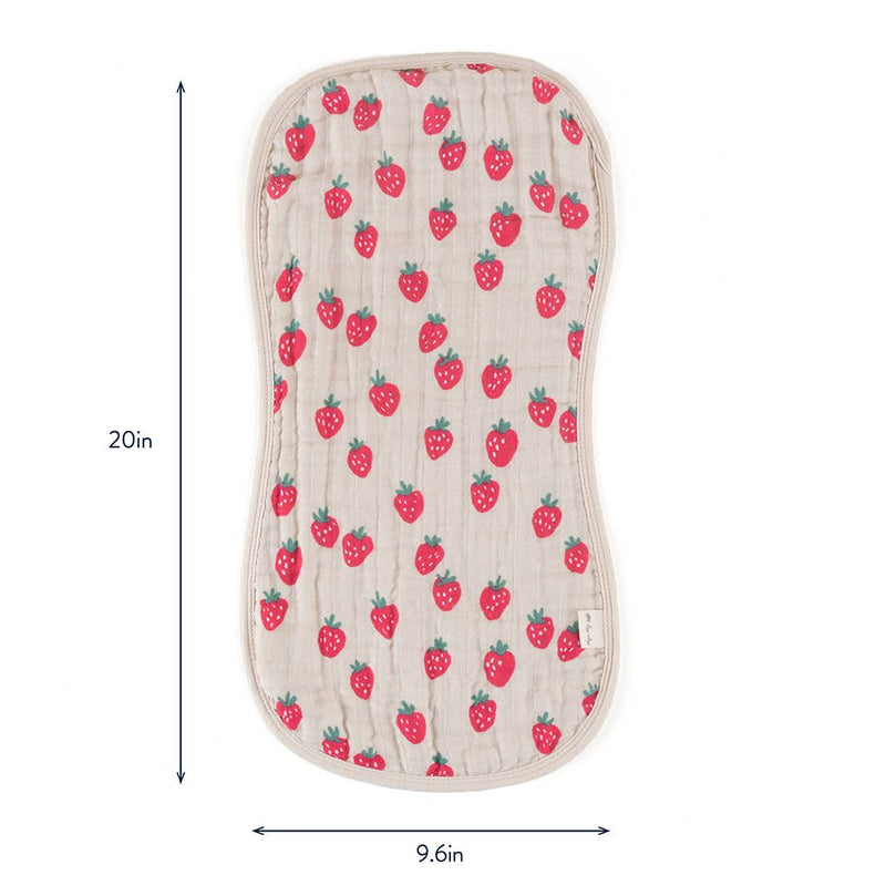 Itzy Burp Cloths™: Strawberries + Cream