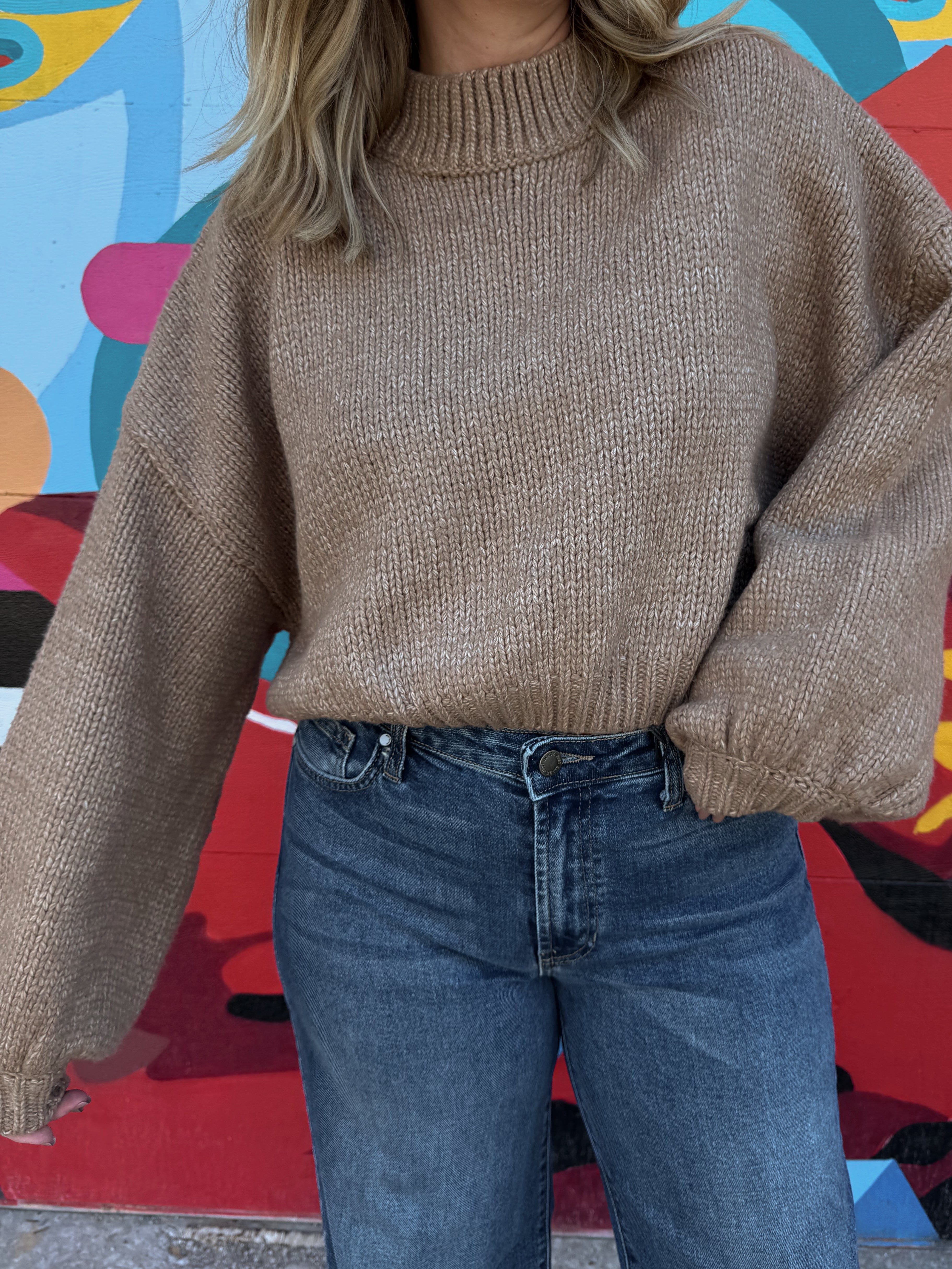 Callahan Bellamy Crop Pullover - Raw Umber