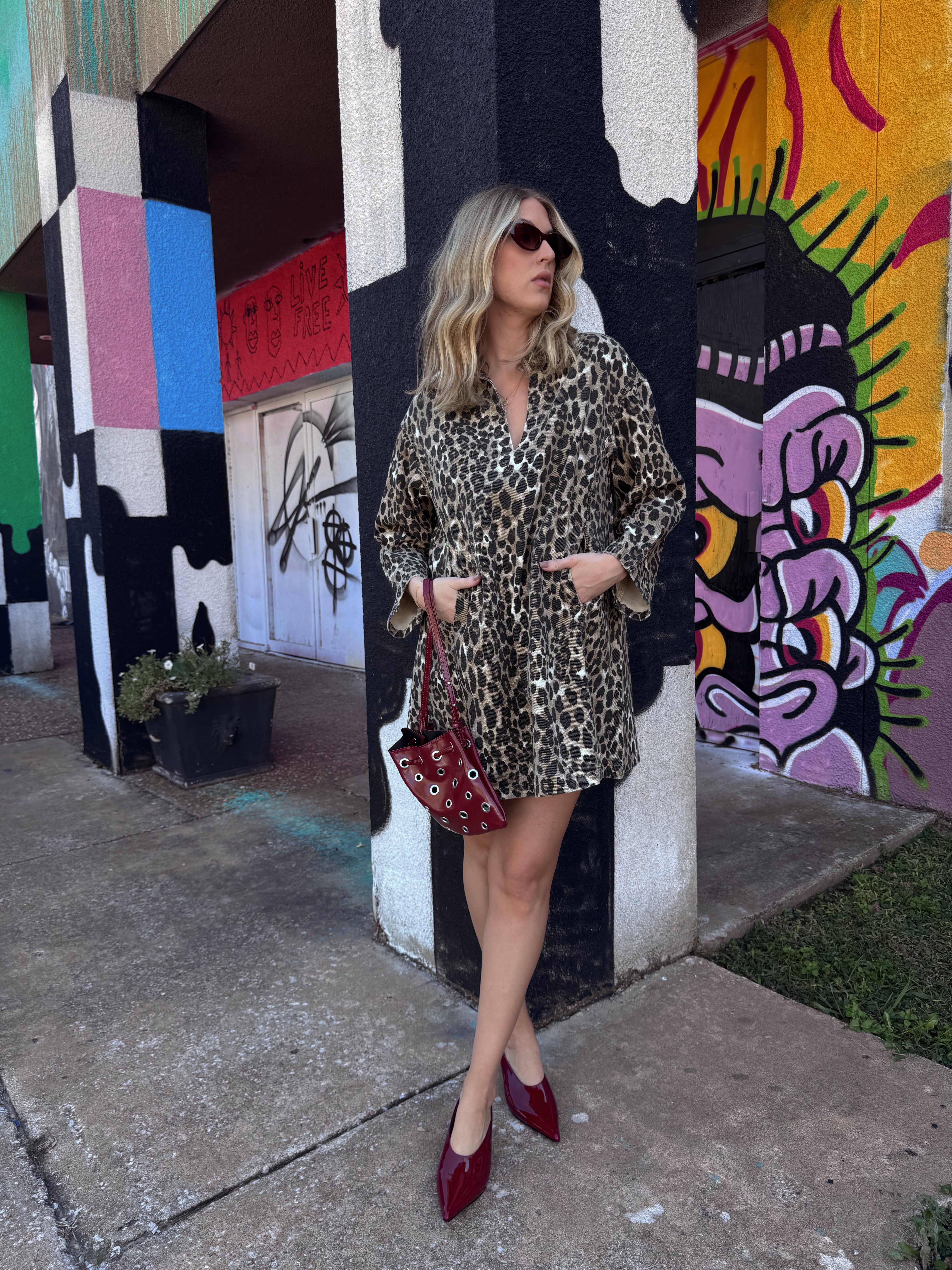 Frnch Chardon Leopard Dress