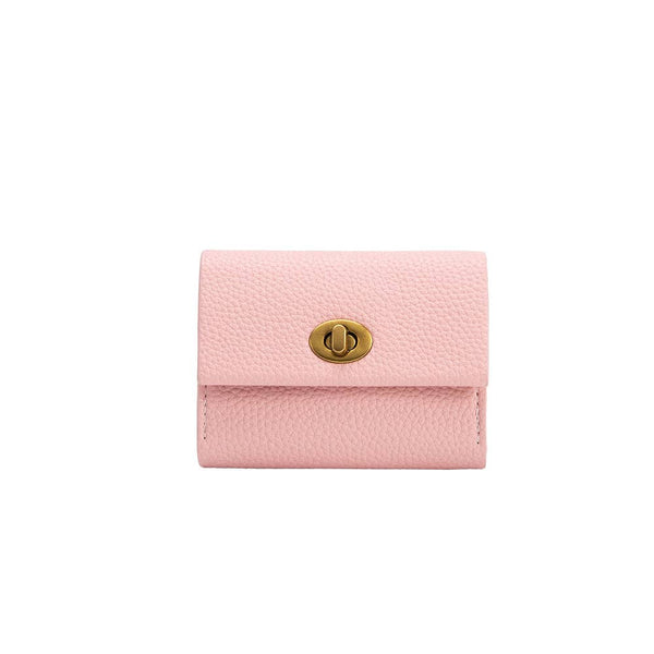 Rita Pink Vegan Leather Card Case Wallet