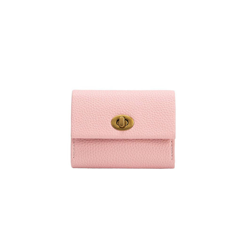 Rita Pink Vegan Leather Card Case Wallet