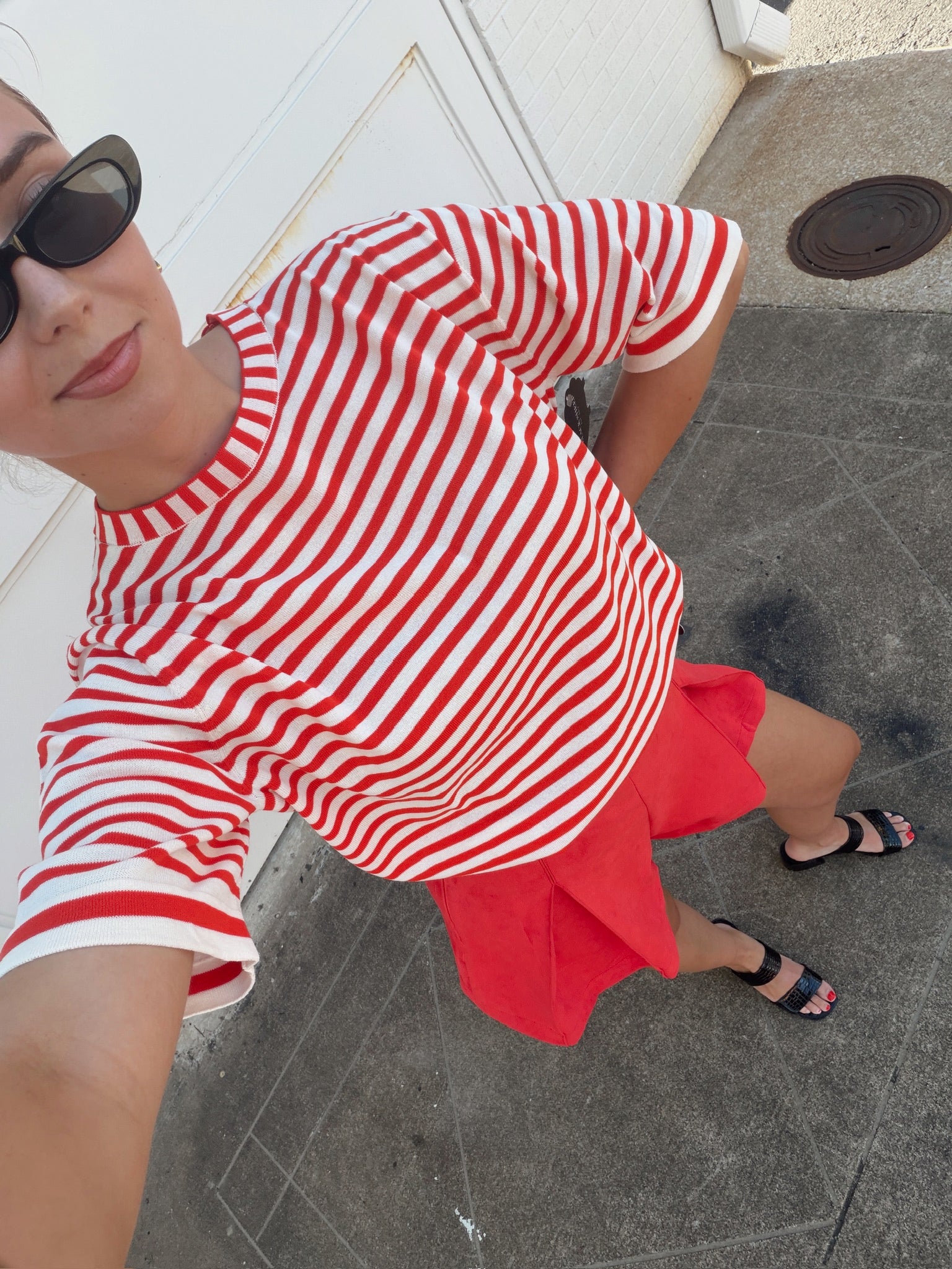 Jiji Wilfried Top in Rouge