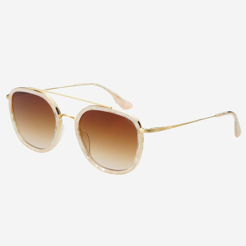 Freyrs Eyewear Weston - Light Pink/Brown