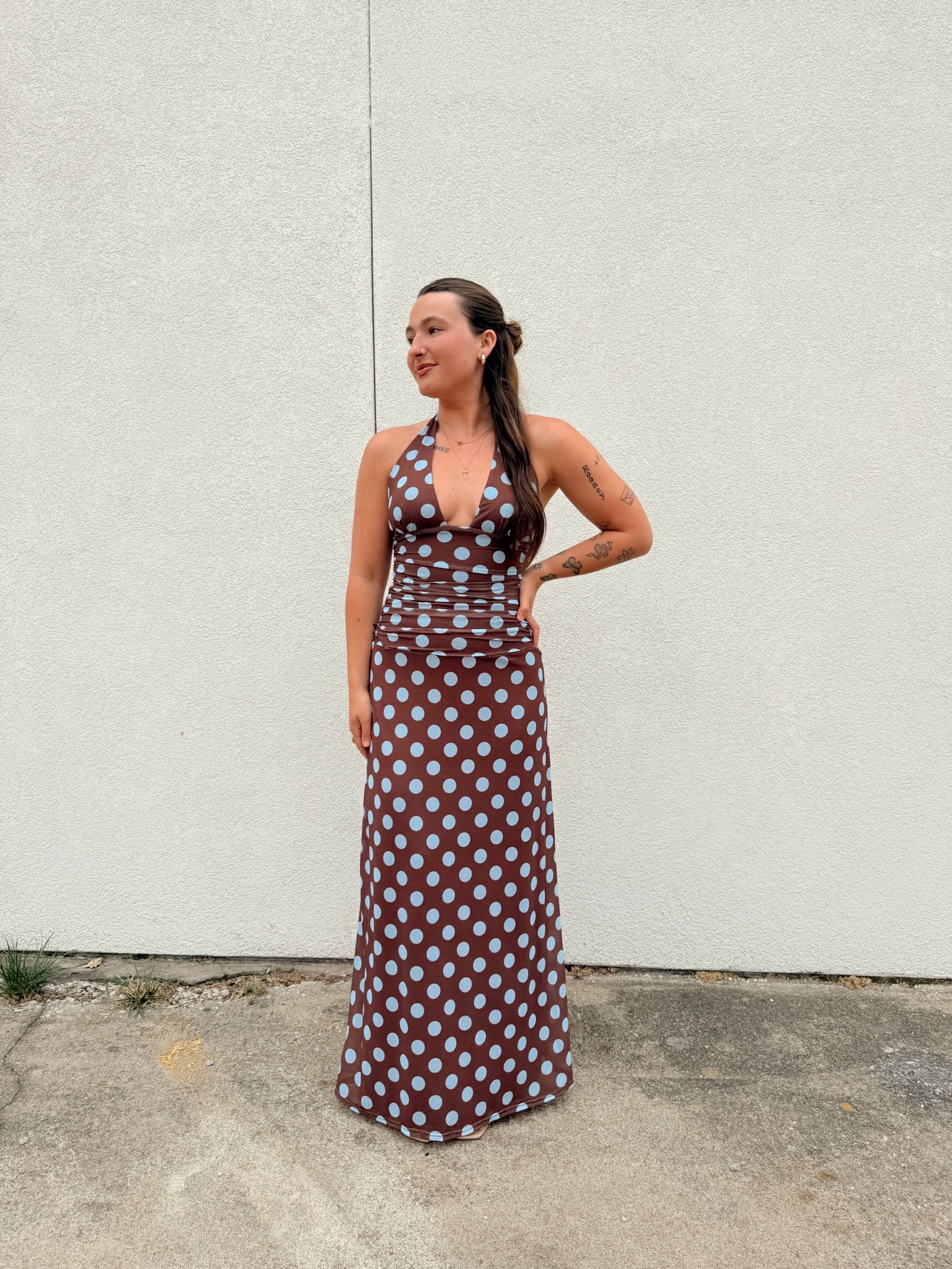 Leona Mesh Maxi Dress