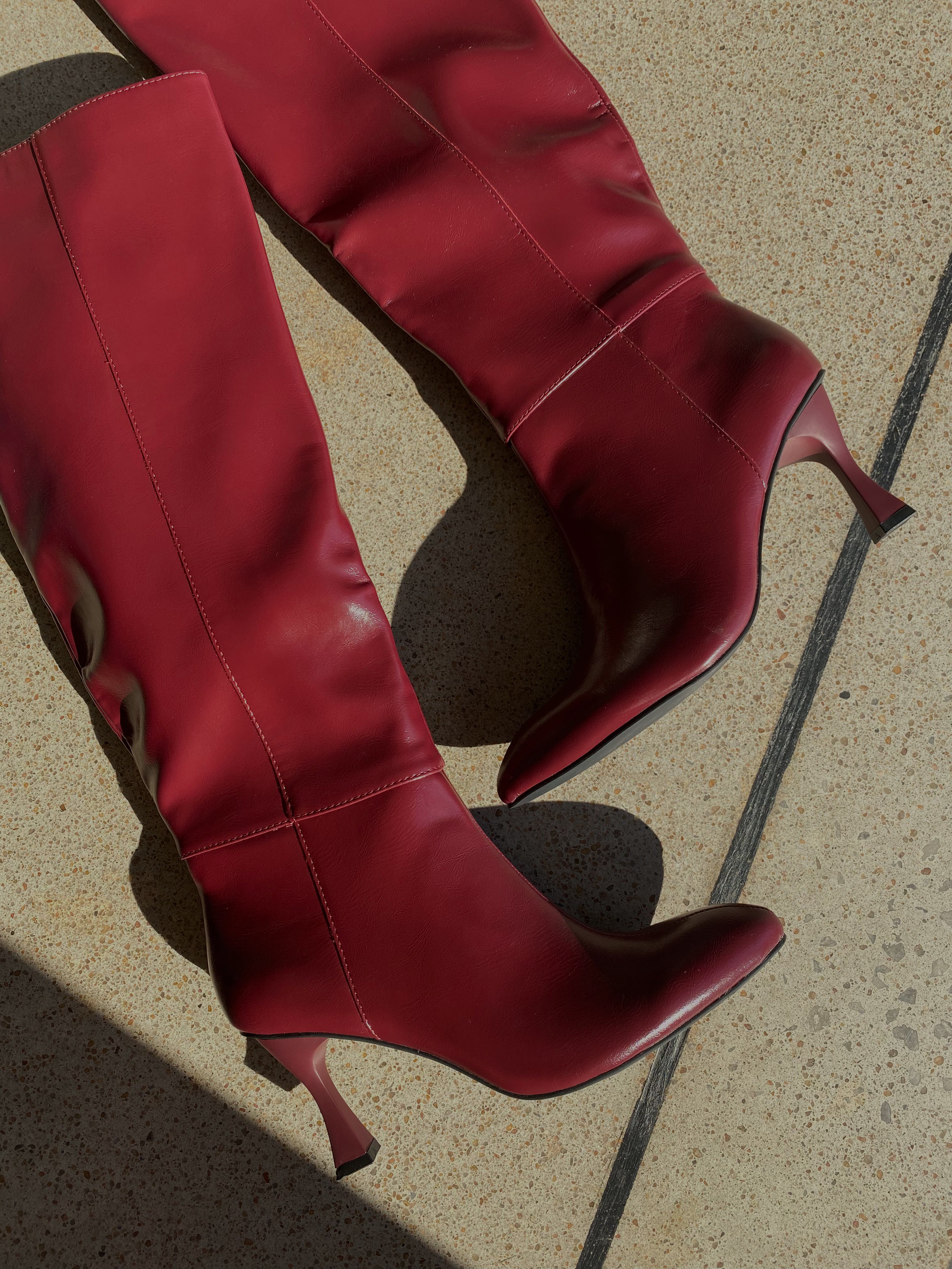 The Lexington Burgundy Boot
