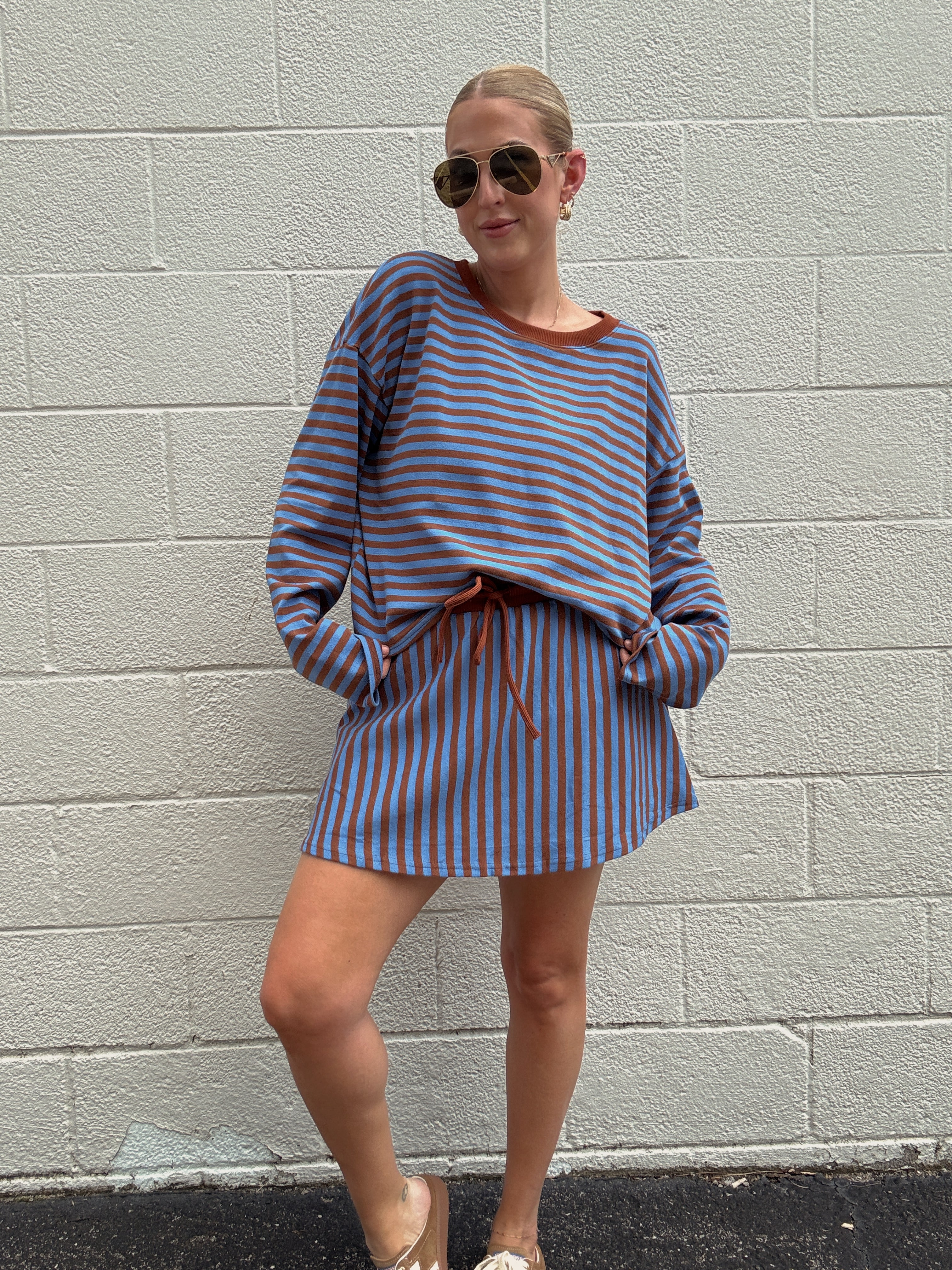 Riley Stripe Skort