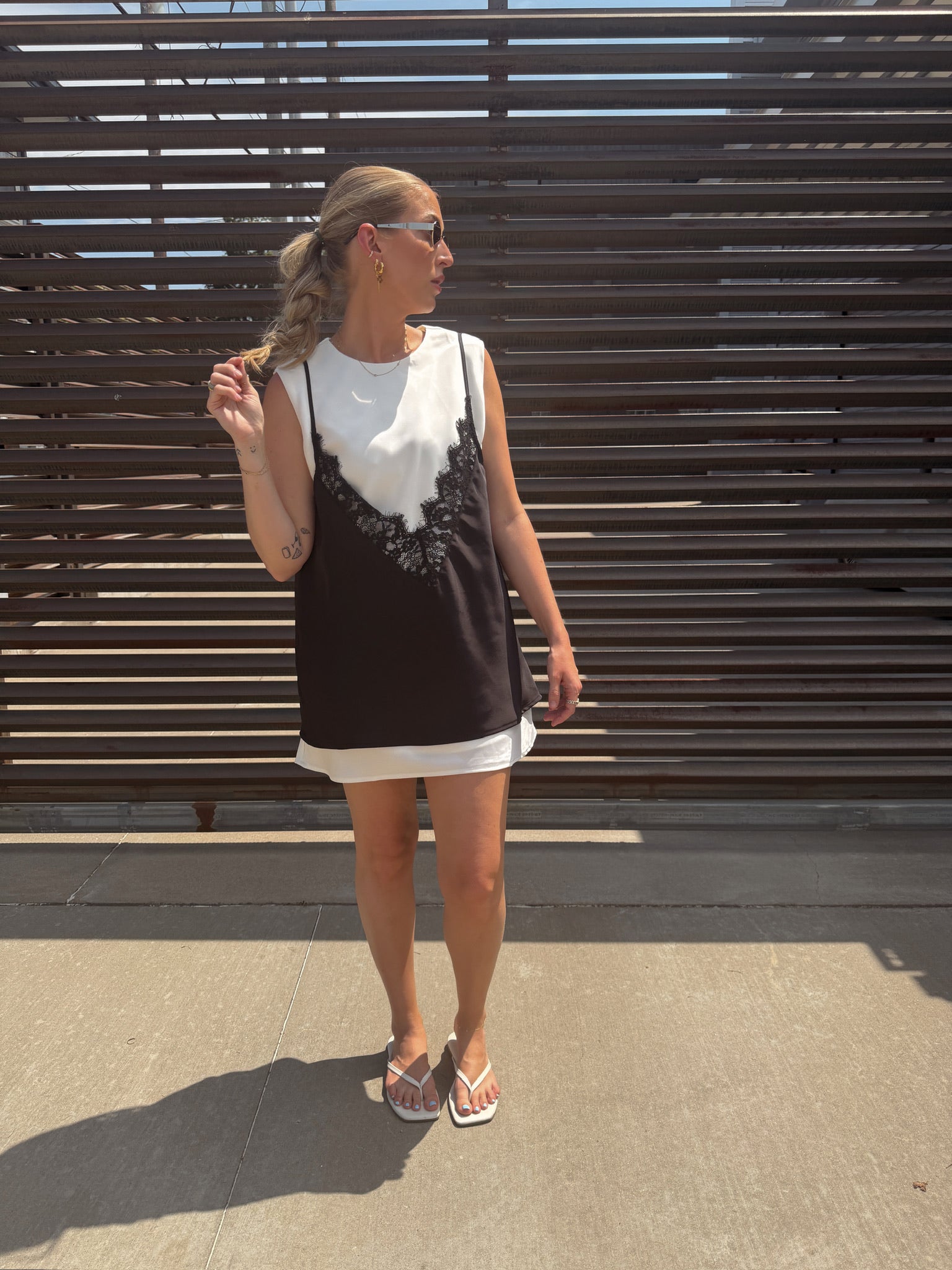 Brea Slip Overlay Dress