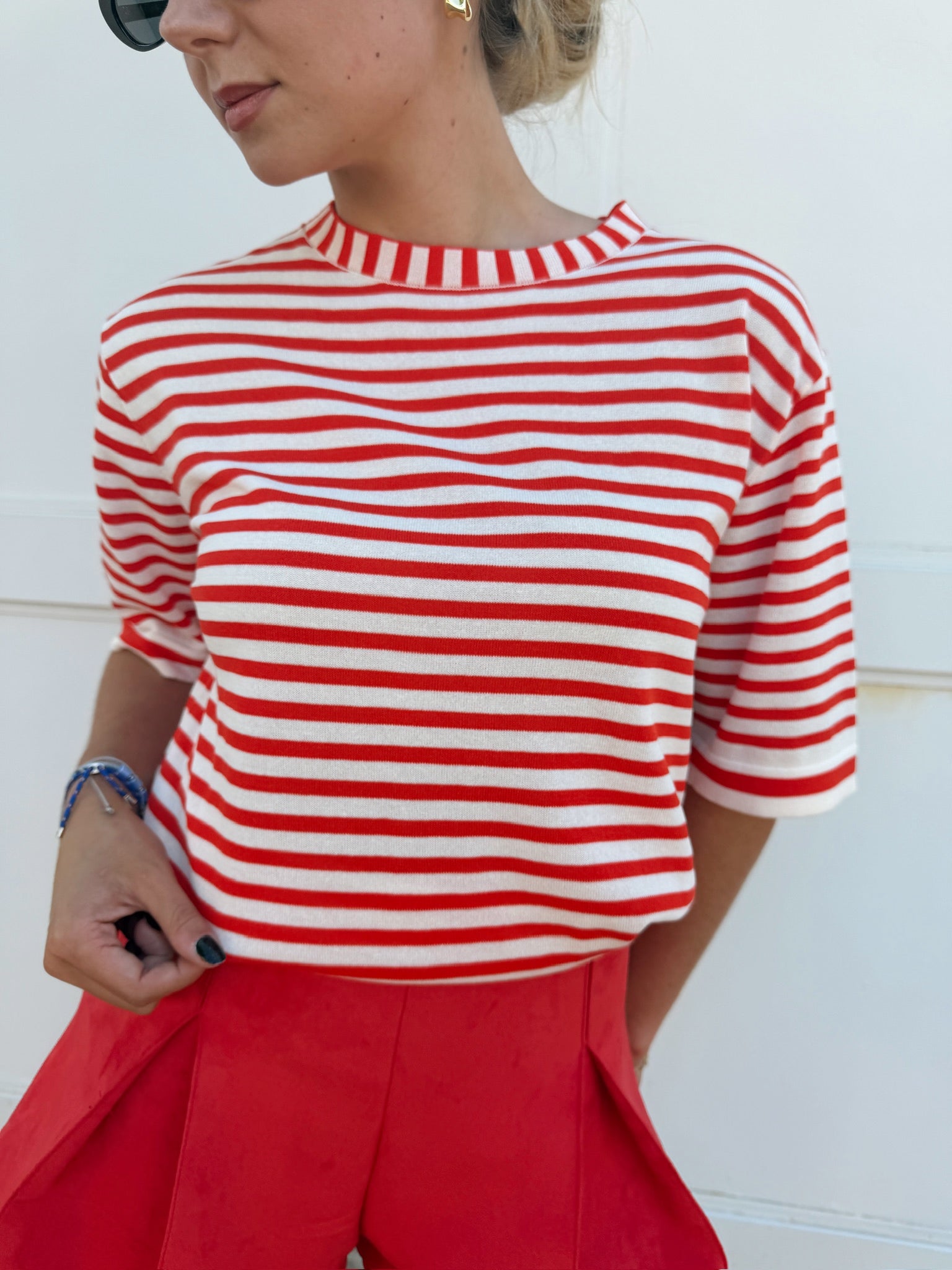 Jiji Wilfried Top in Rouge