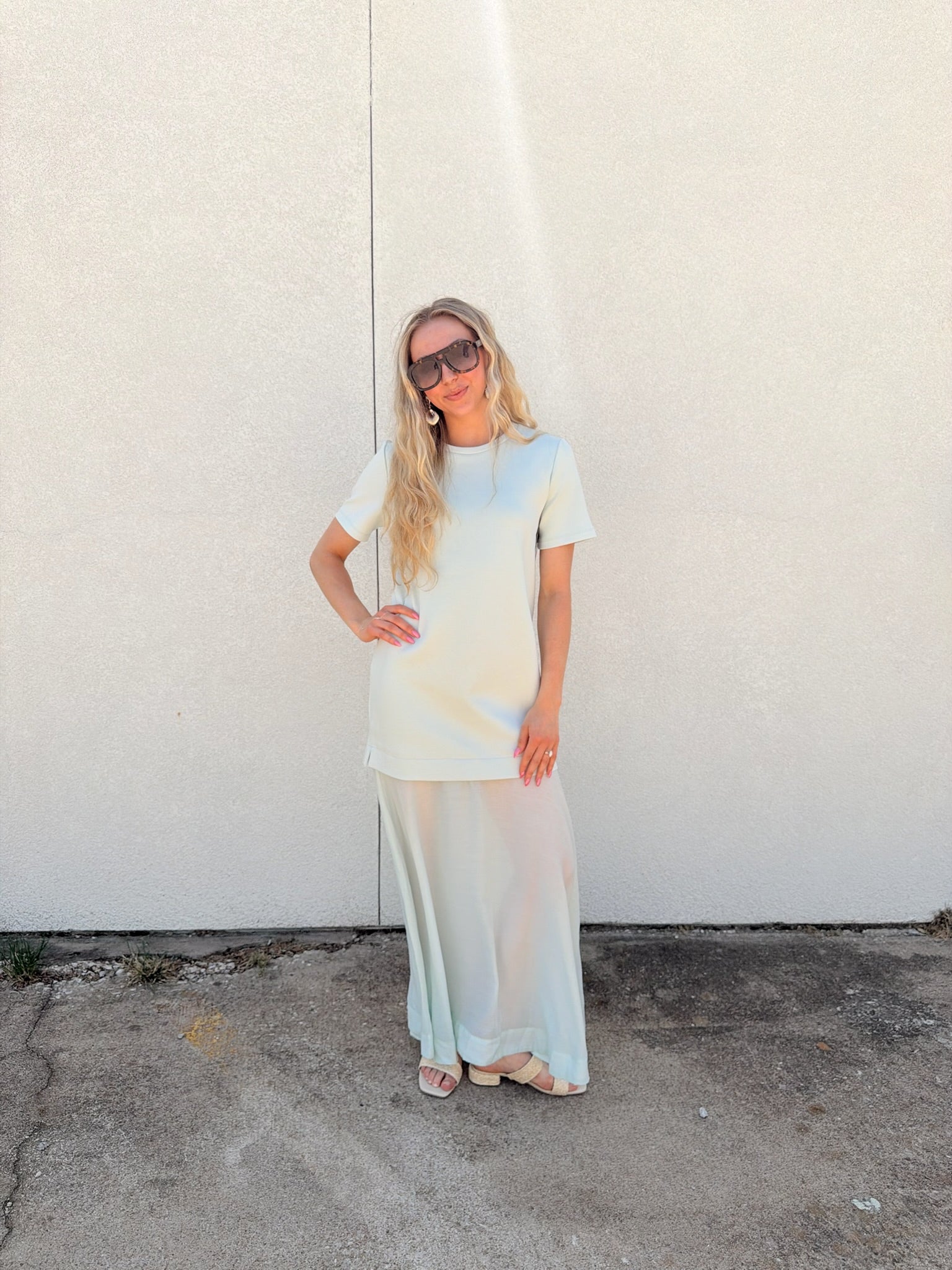 English Factory See Through Mixed Media Maxi Dress