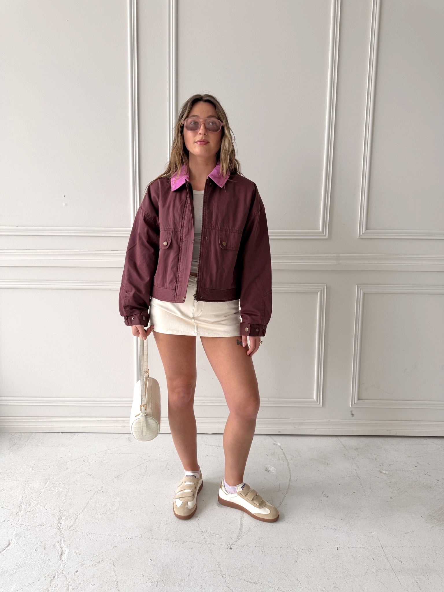 Frnch Tigressa Jacket in Bordeaux