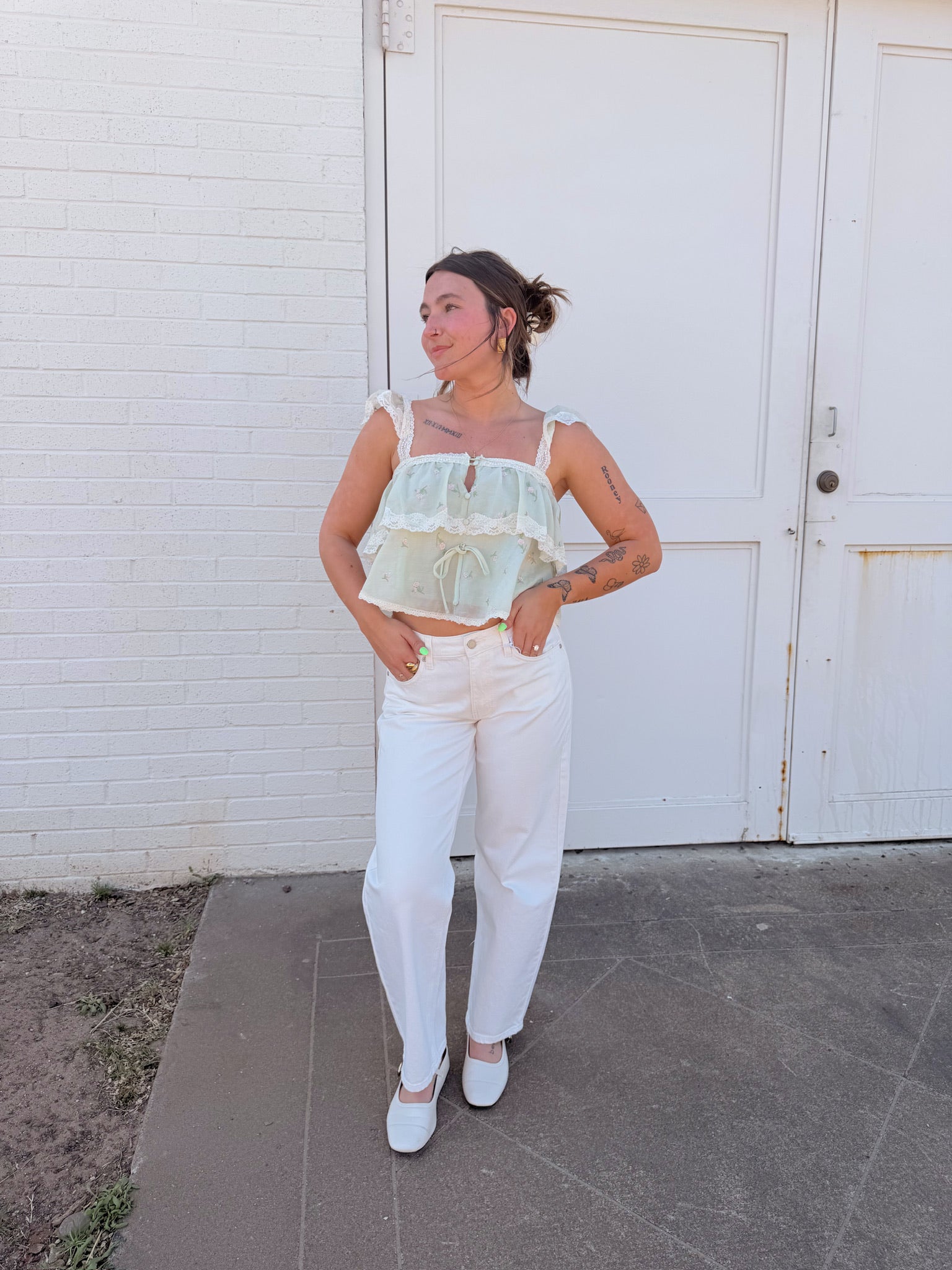 Lindsey Floral Sage Tank