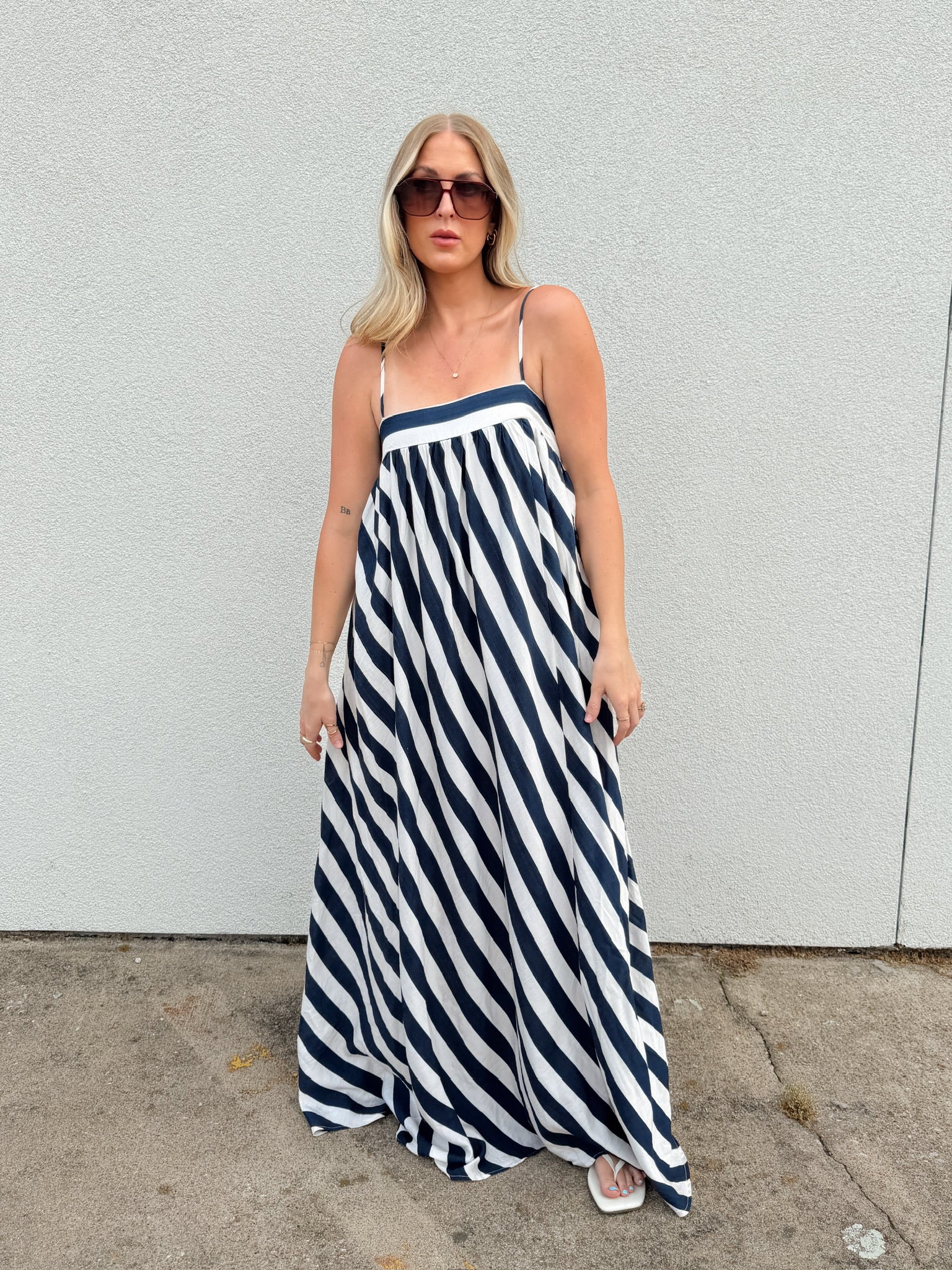 Main Street Stripe Maxi Dress