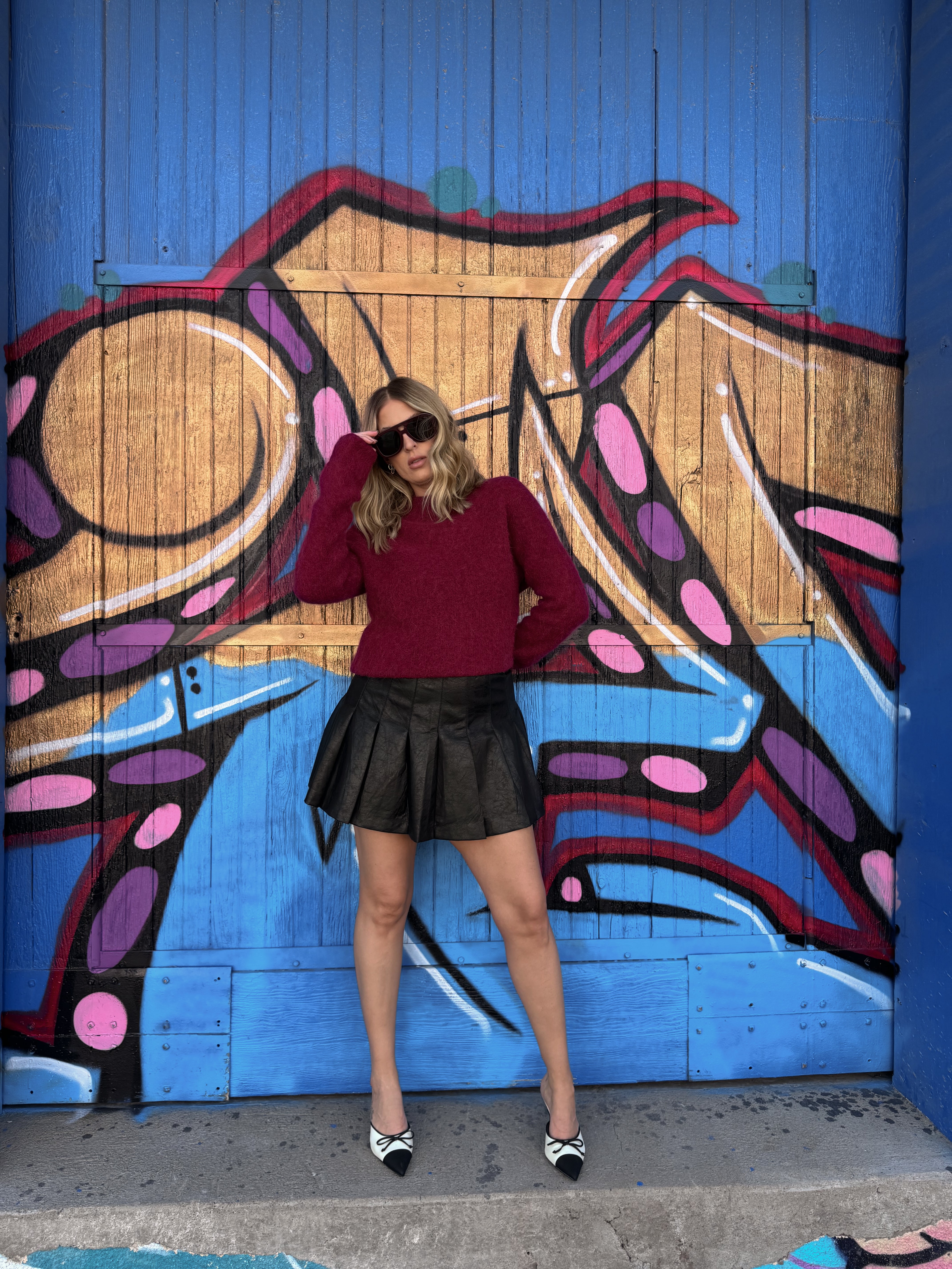 Frnch Figaro Sweater in Bordeaux