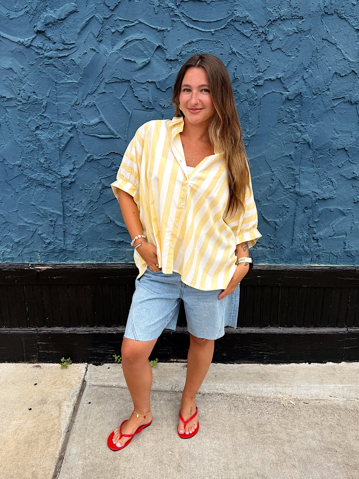 Life Gives You Lemons Button Up