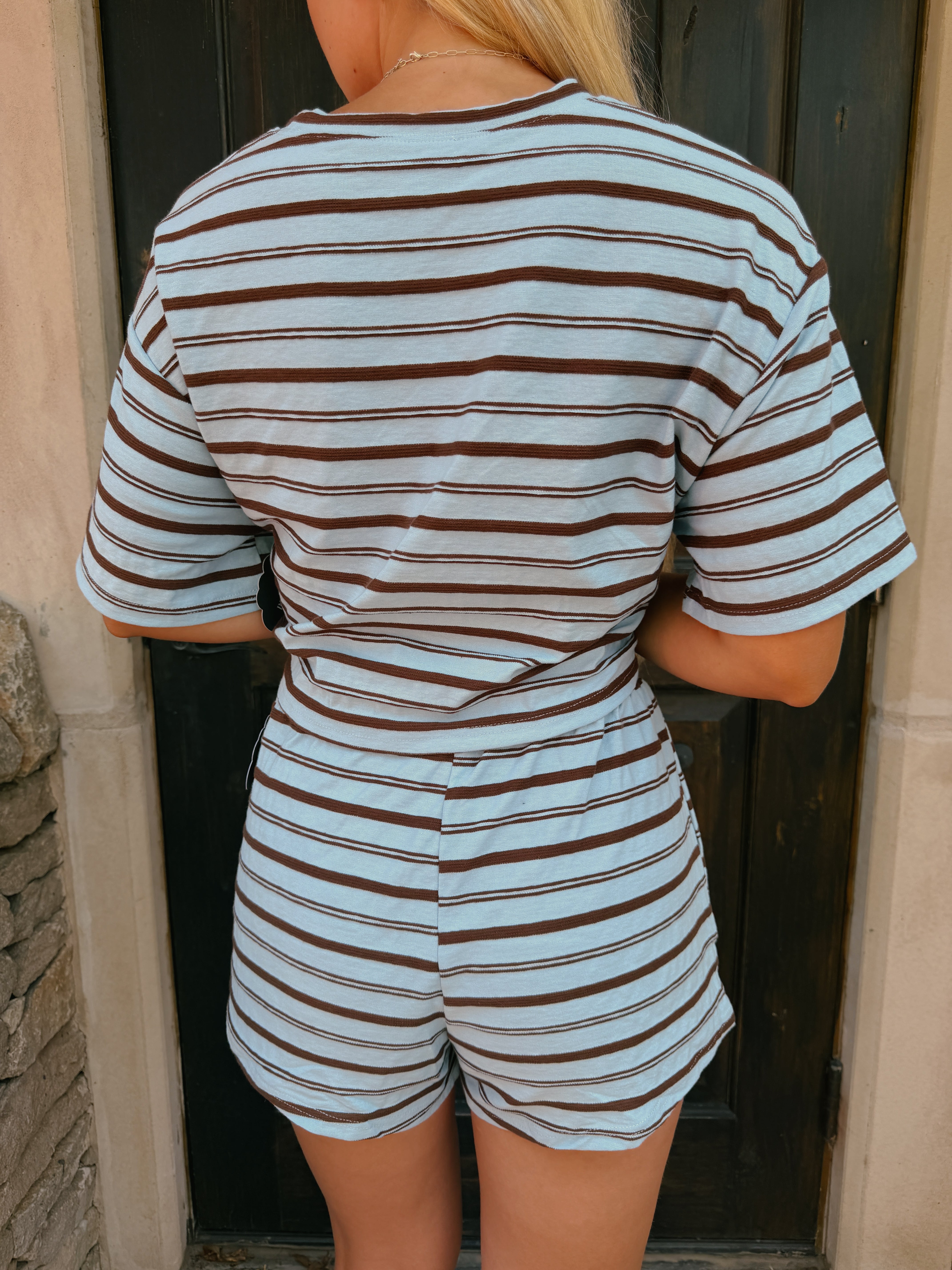 Kelly Stripe Boxy Tee