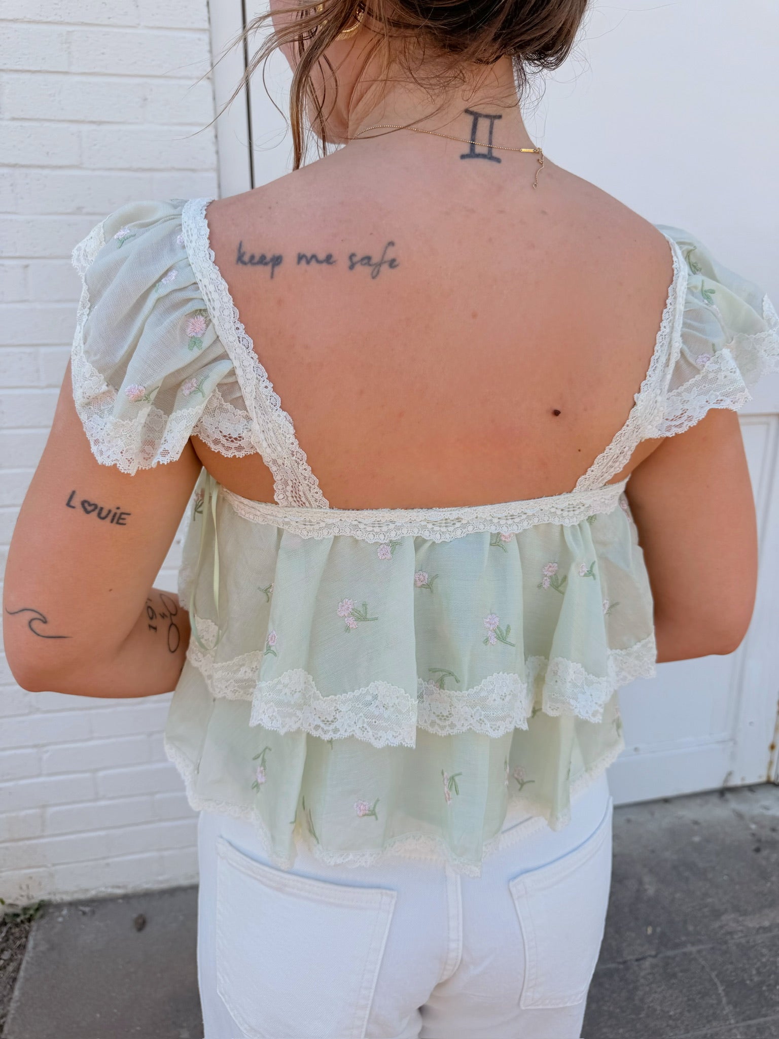 Lindsey Floral Sage Tank