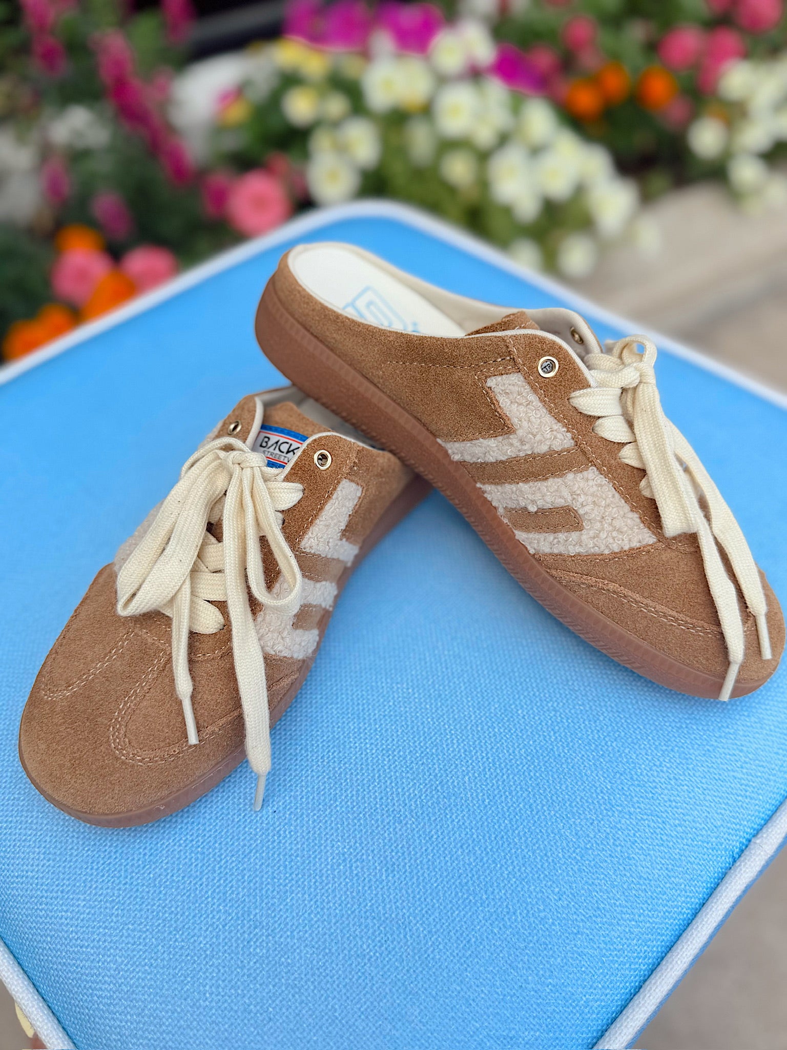 Back 70 Easter Backless Sneakers in Tobacco