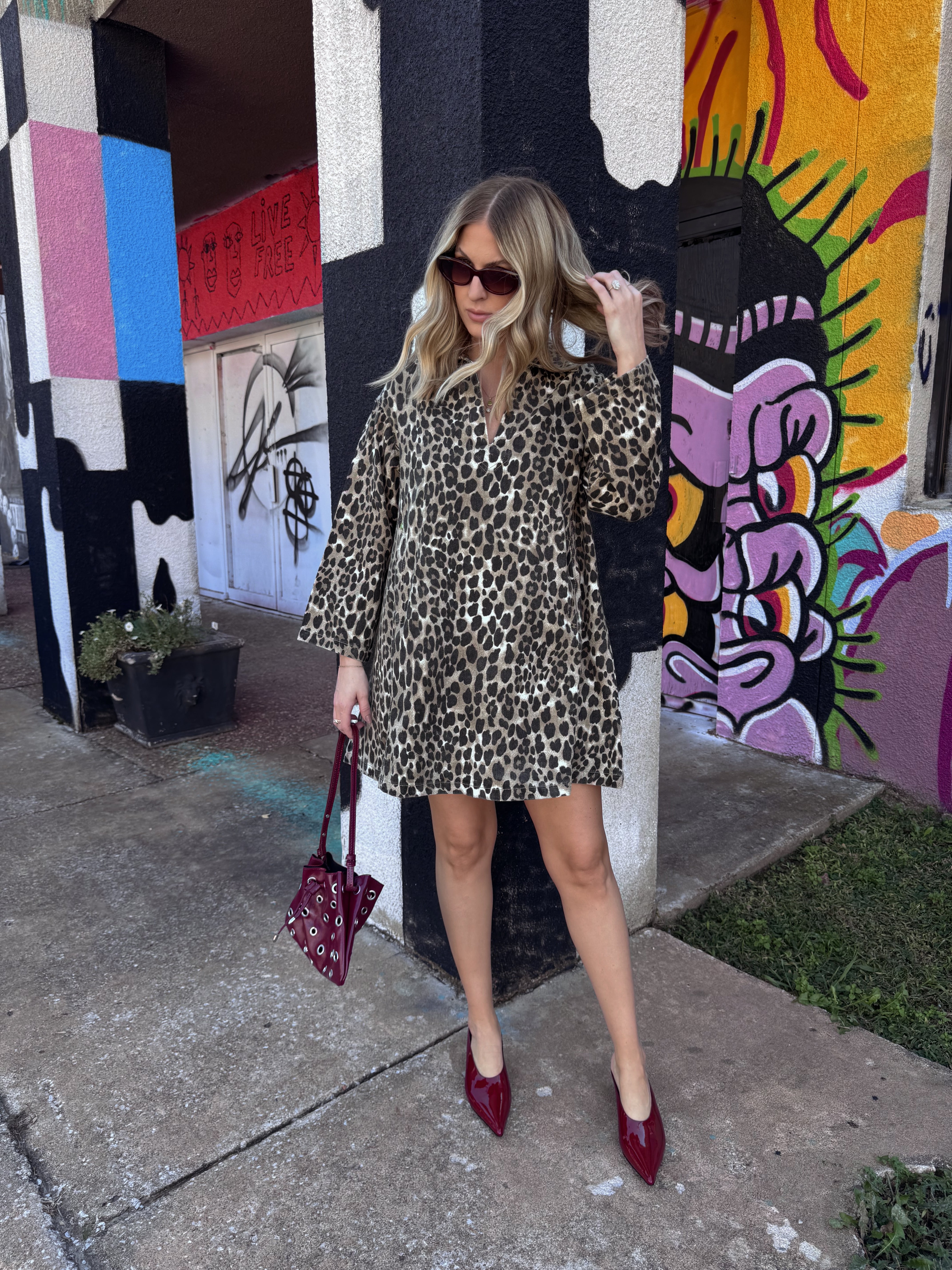 Frnch Chardon Leopard Dress