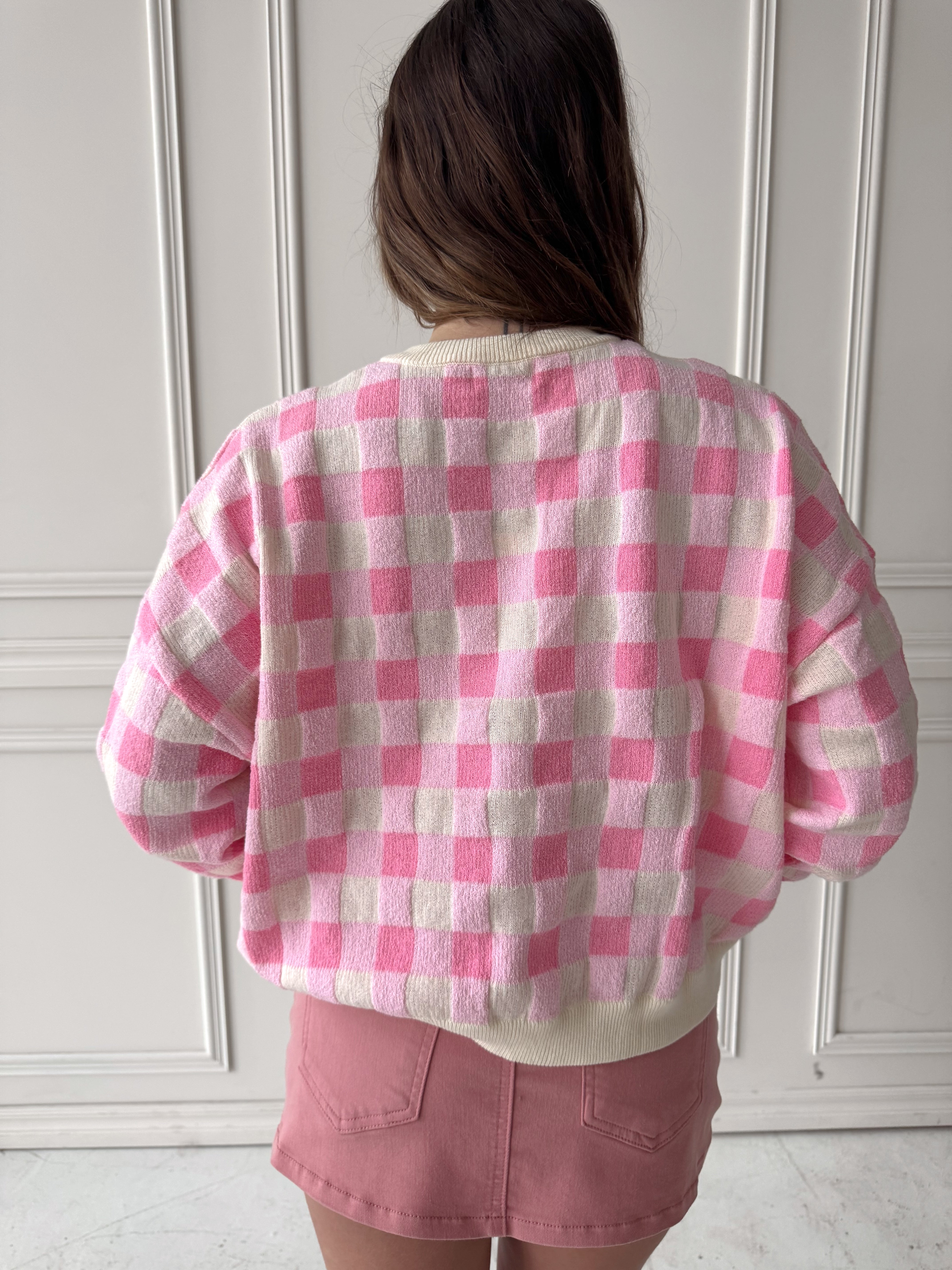 Frnch Padina Cardigan in Rose