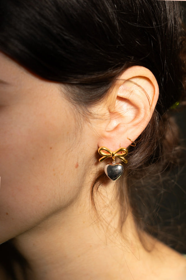 Peter + June Effie Studs in Mixed Metal