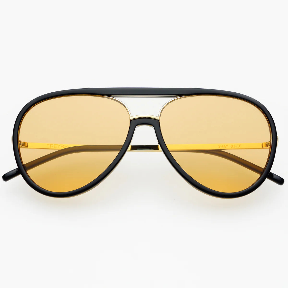Freyrs Eyewear Shay - Black Soft Amber Lense